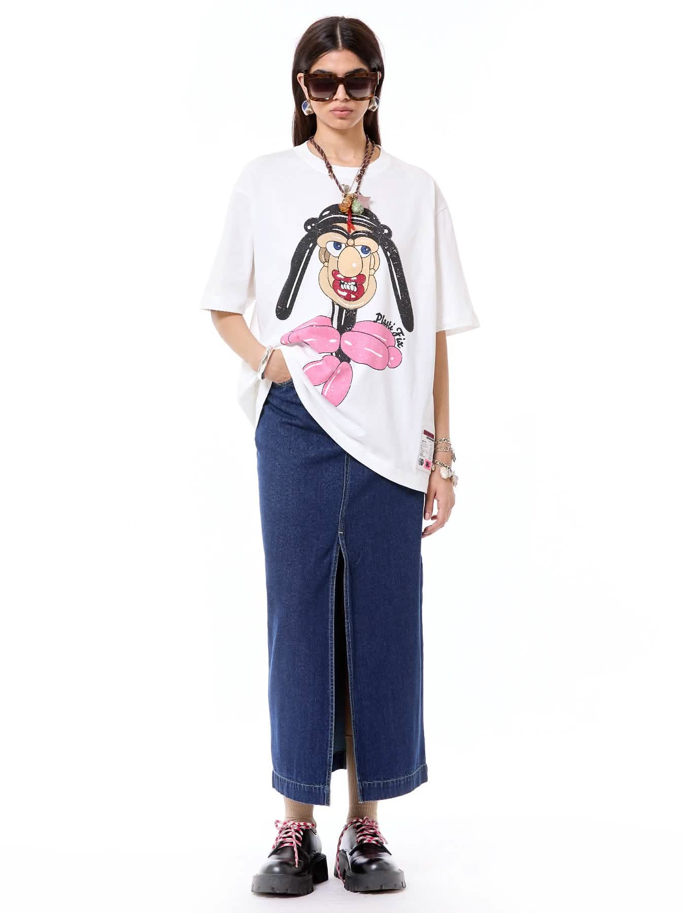 'Balloon Face' Oversized Tee