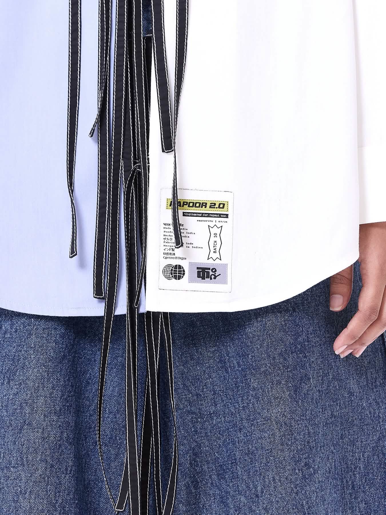Logo Split Tie-up Shirt