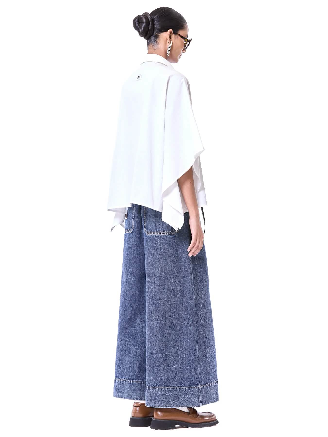 Embroidered Kaftan Tie-up Shirt