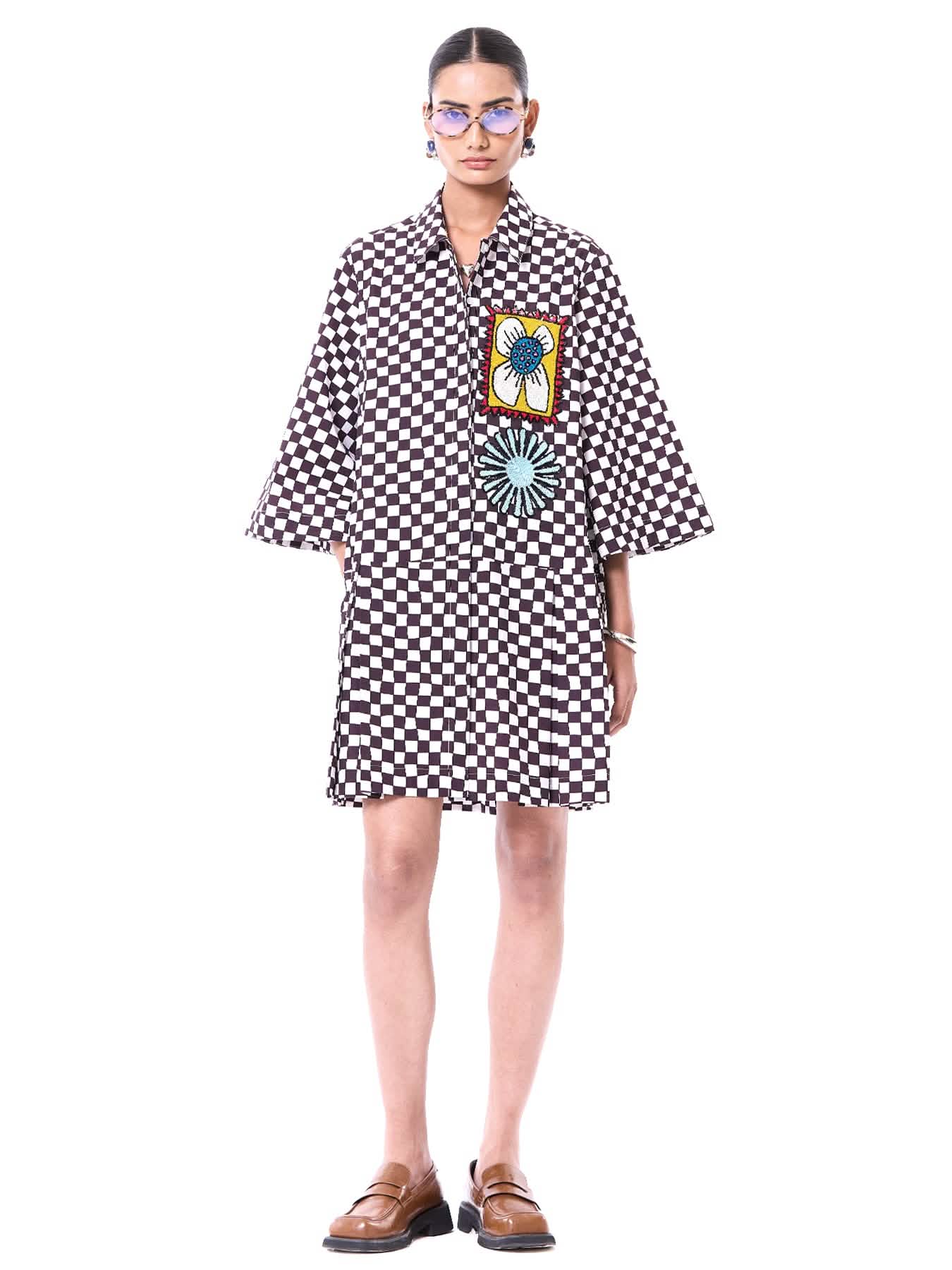 Embroidered Studio Dress