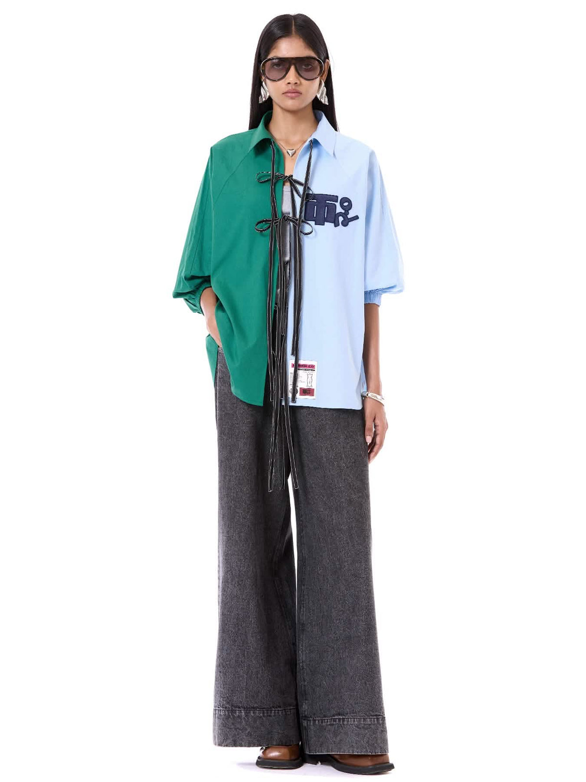 Logo Wing Tie-up Shirt