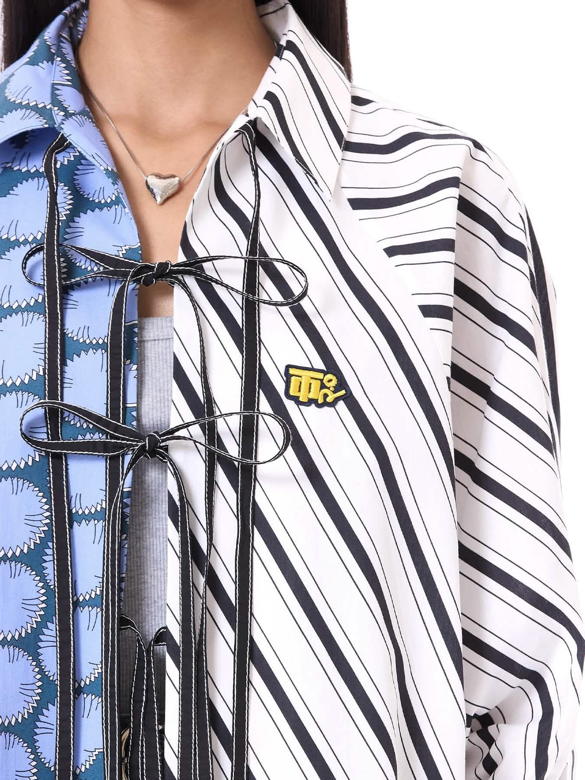 Wing Split Tie-up Shirt