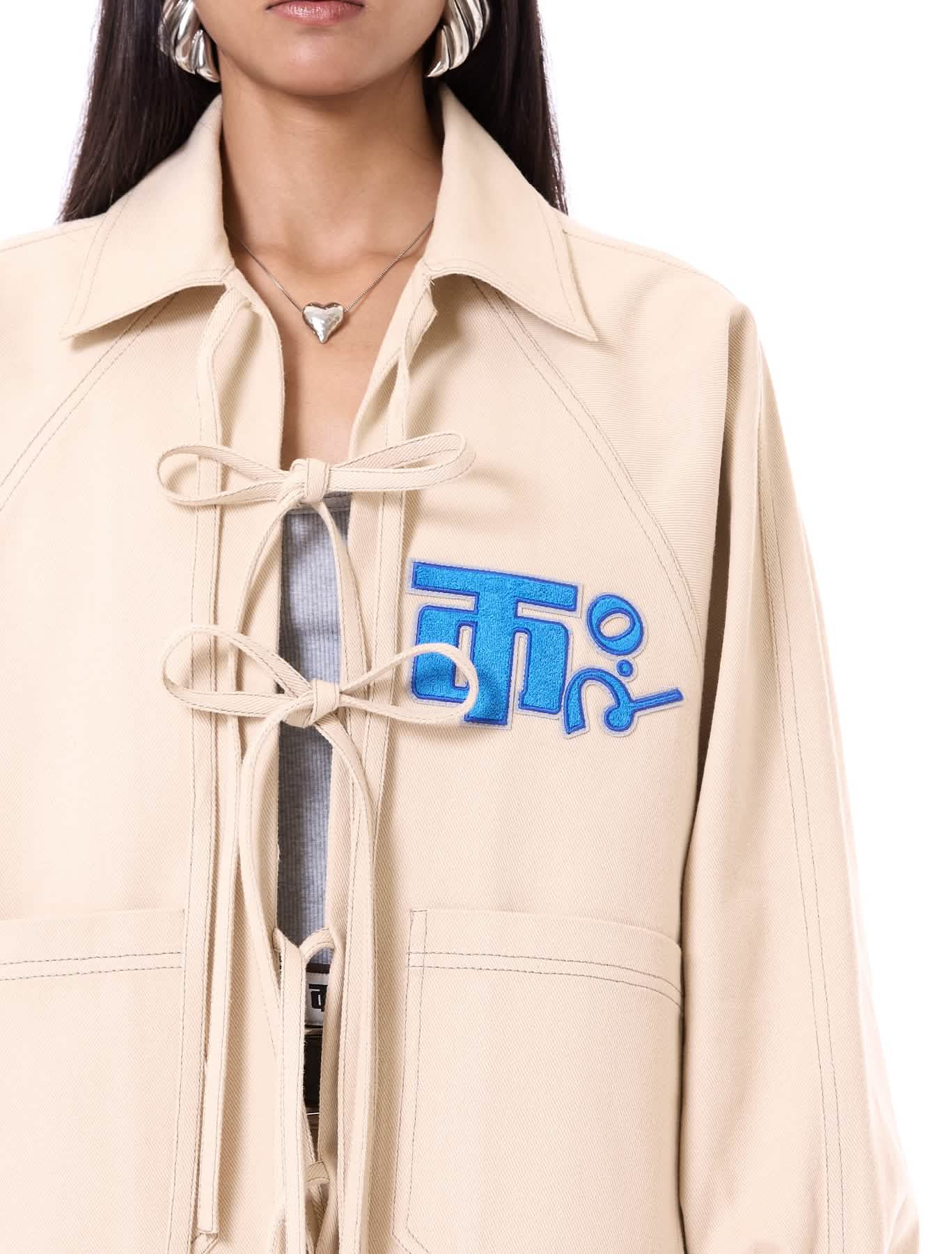 Logo Tie-up Shacket
