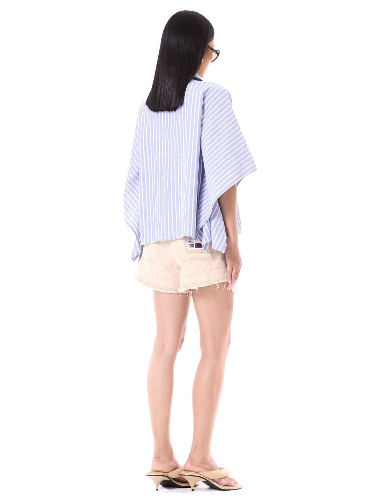 Embroidered Kaftan Tie-up Shirt