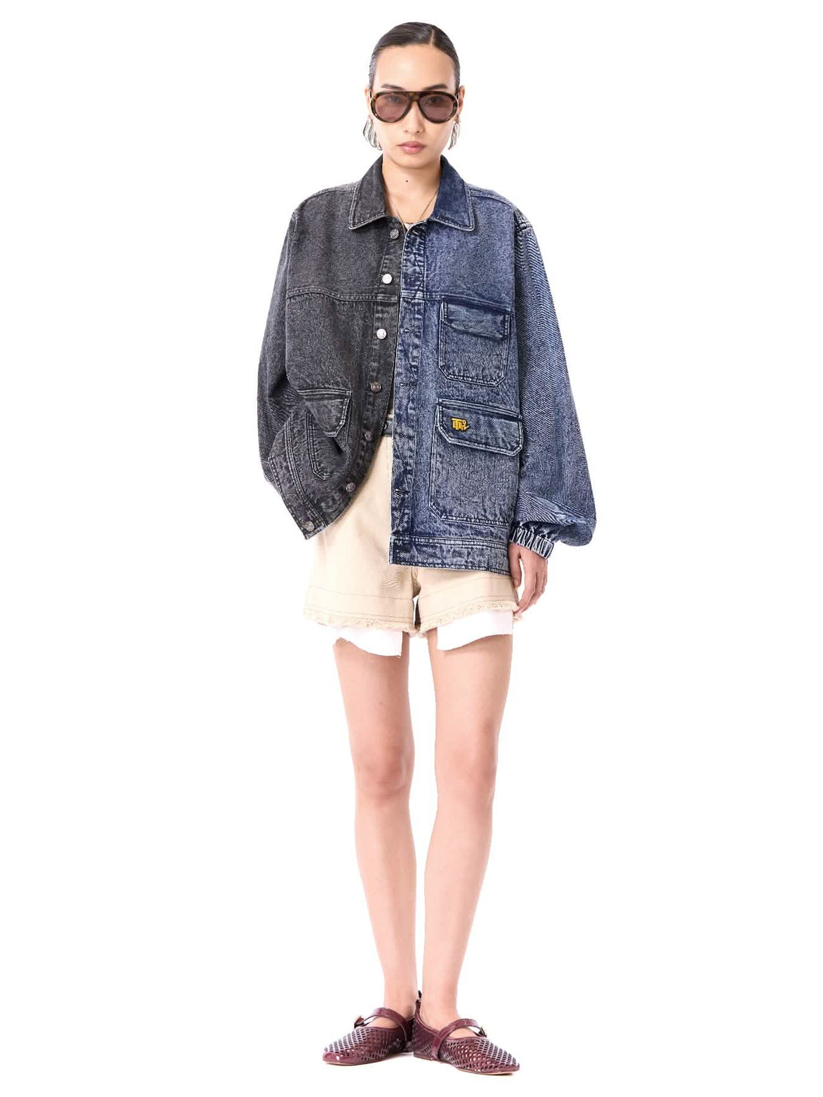 Logo Split Denim Jacket