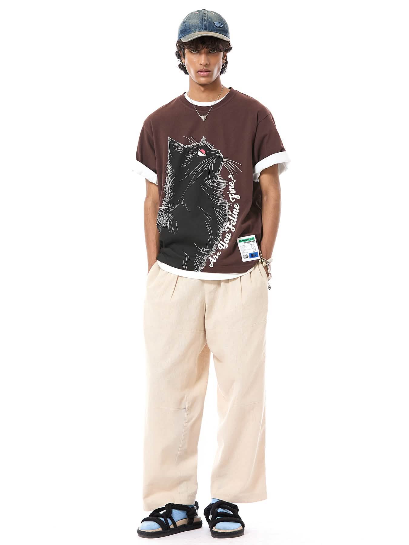 Feline' Oversized Tee