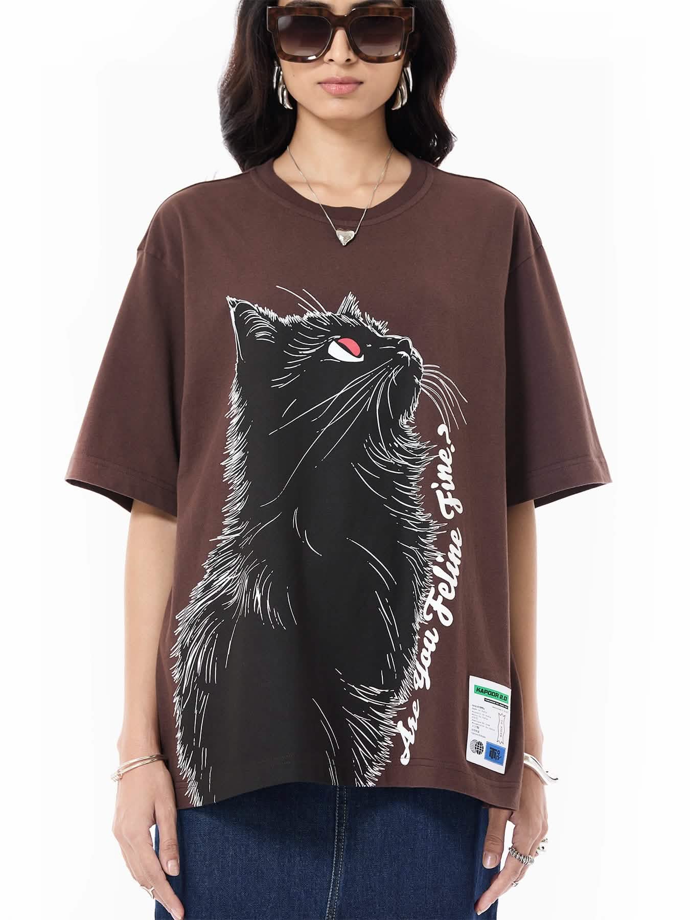 Feline' Oversized Tee