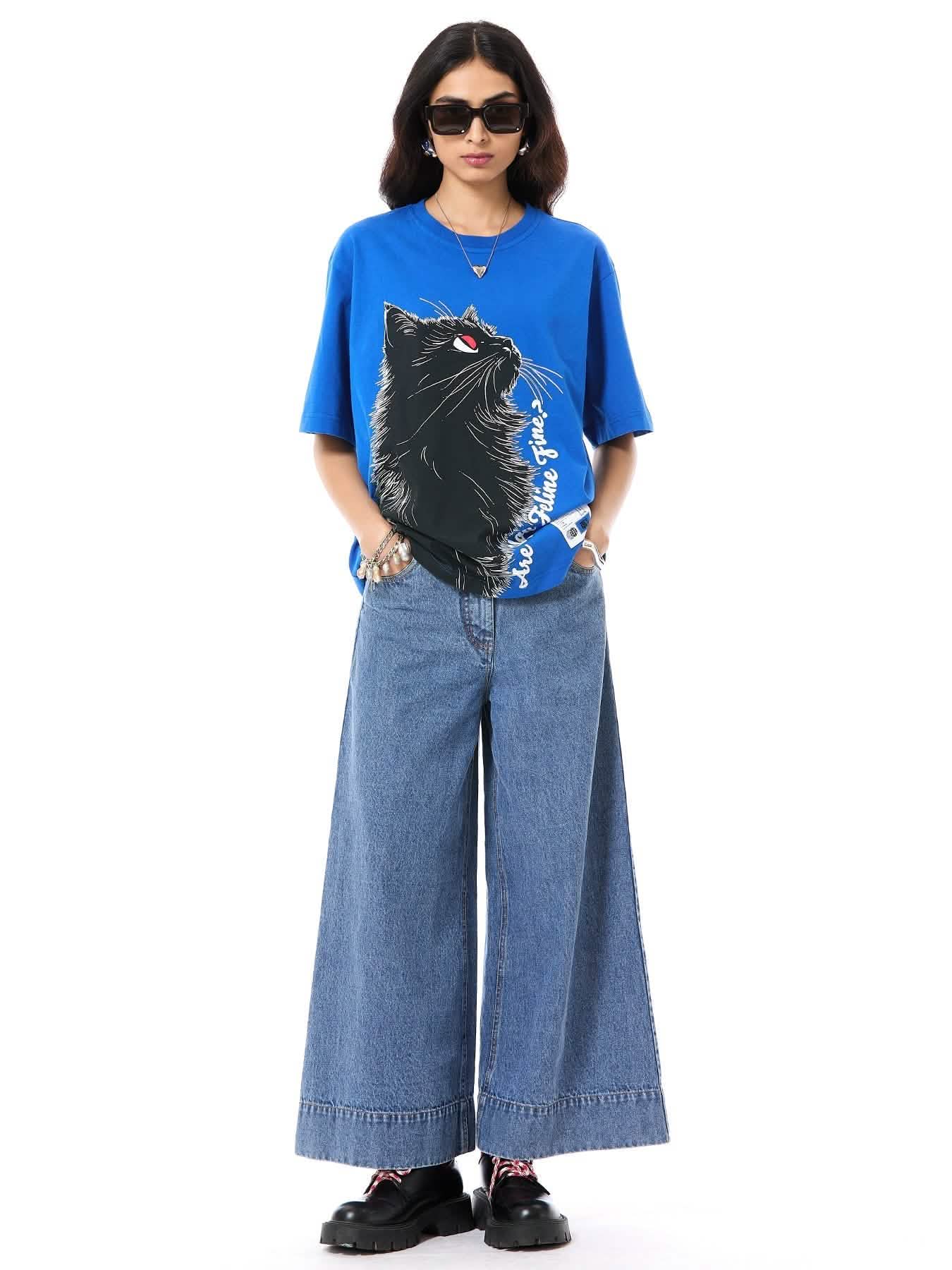 Feline' Oversized Tee