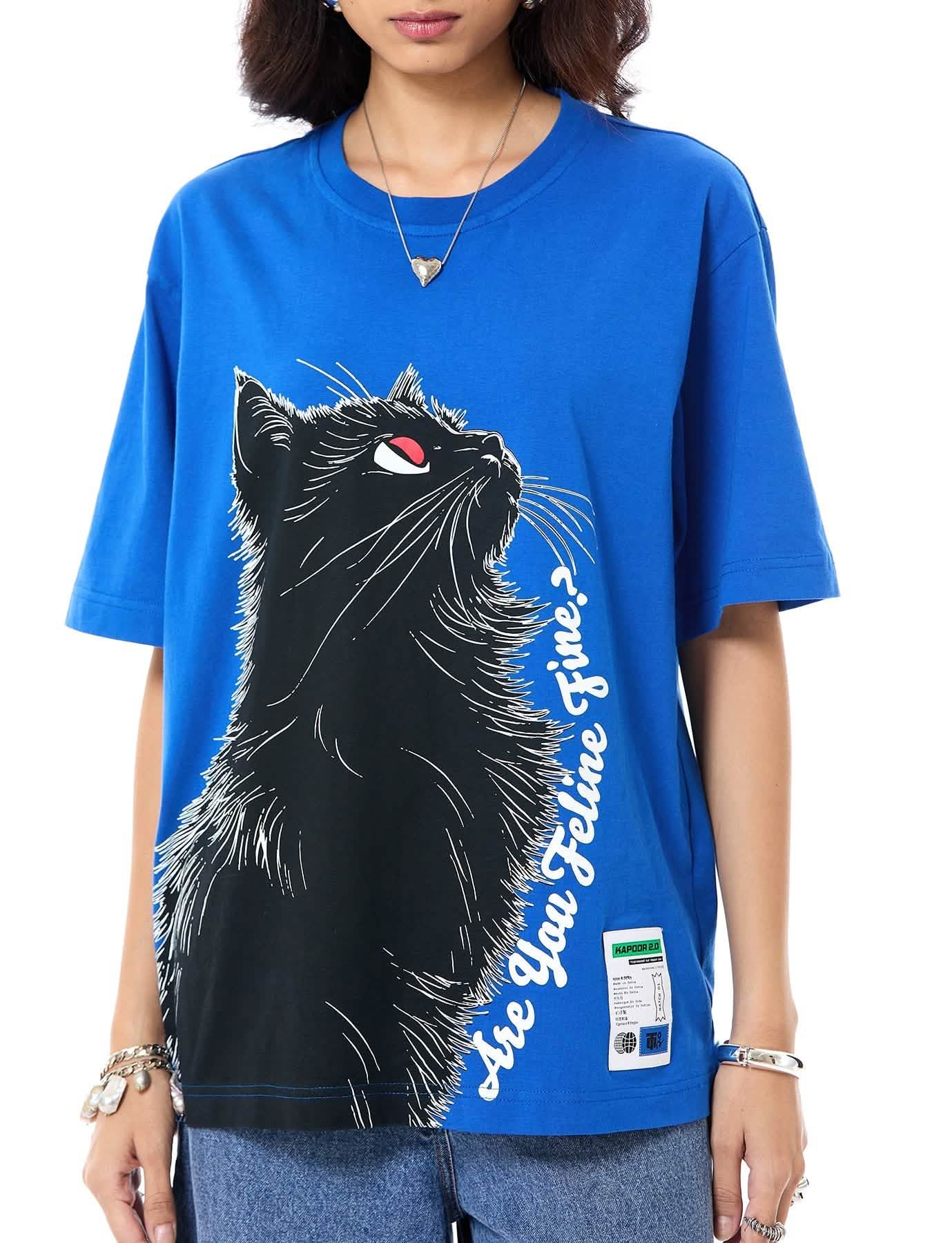 Feline' Oversized Tee