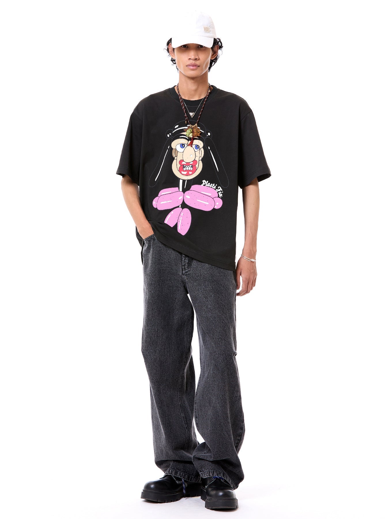 Balloon-Face' Oversized Tee