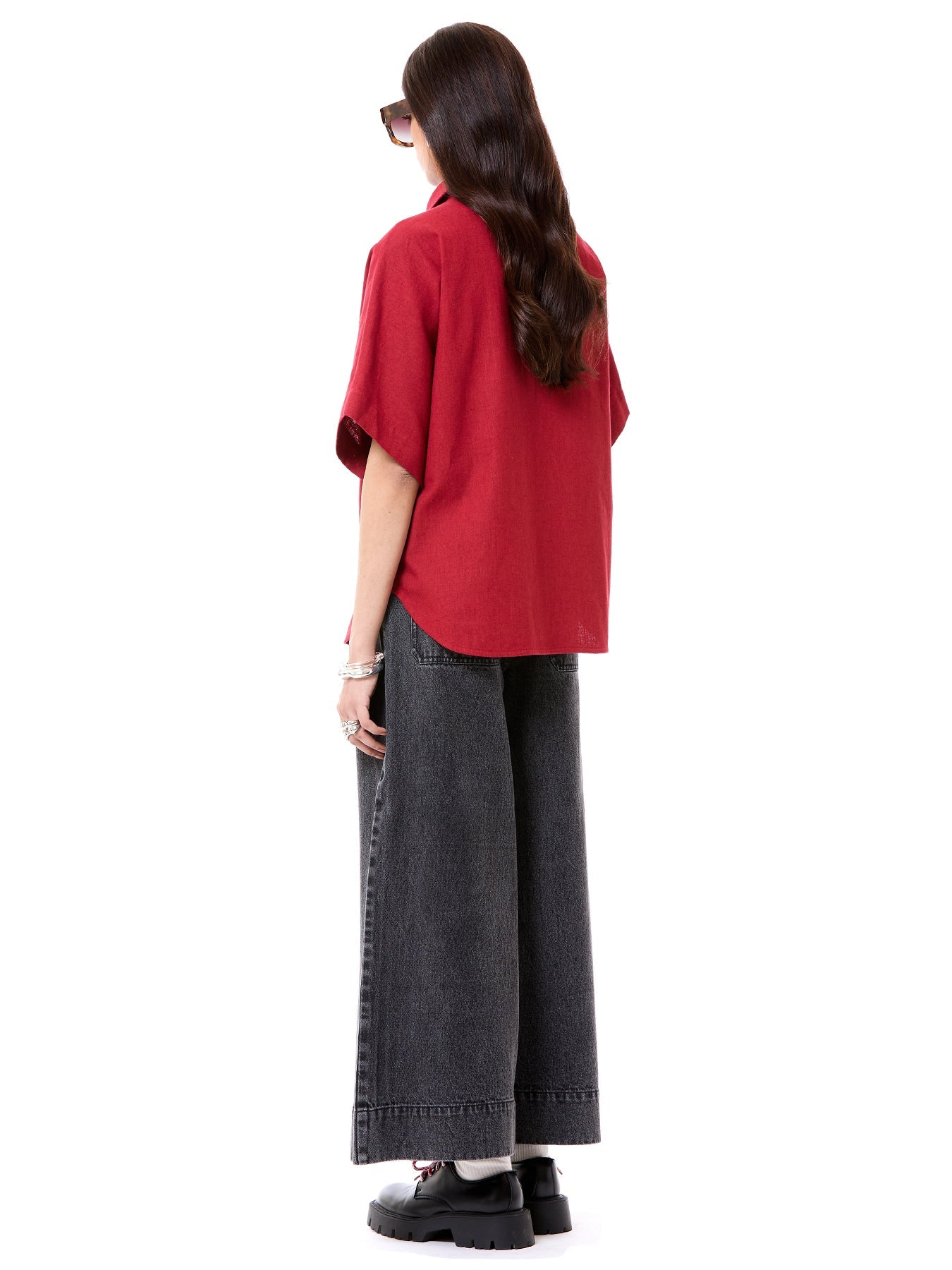 Embroidered Tie-up Shirt