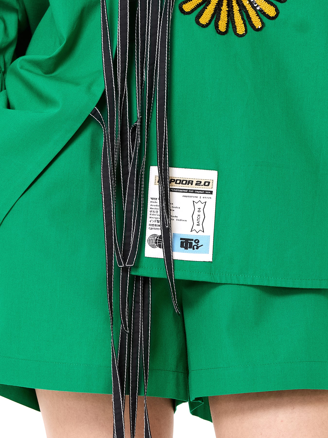 Embroidered Wing Tie-up Co-ord Set