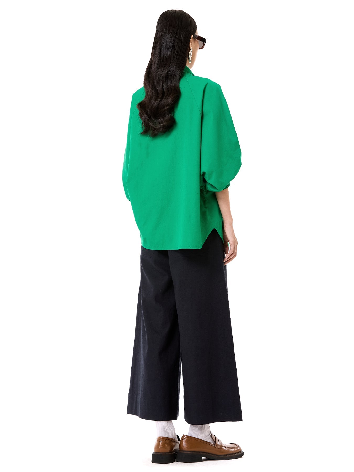 Embroidered Wing Tie-up Shirt