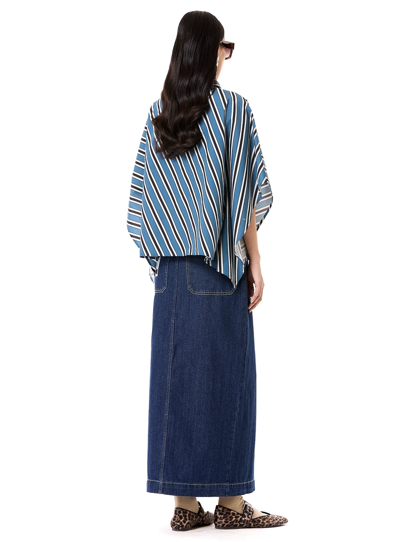 Embroidered Kaftan Tie-up Shirt