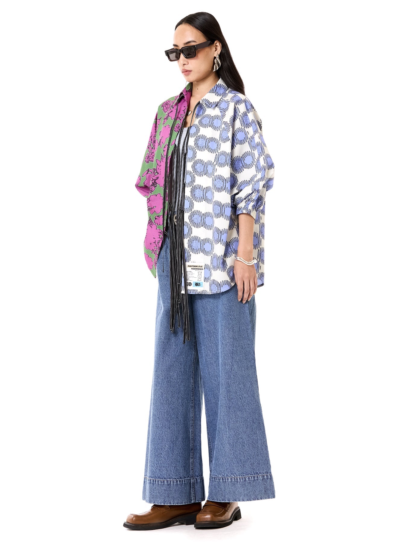 Wing Split Tie-up Shirt