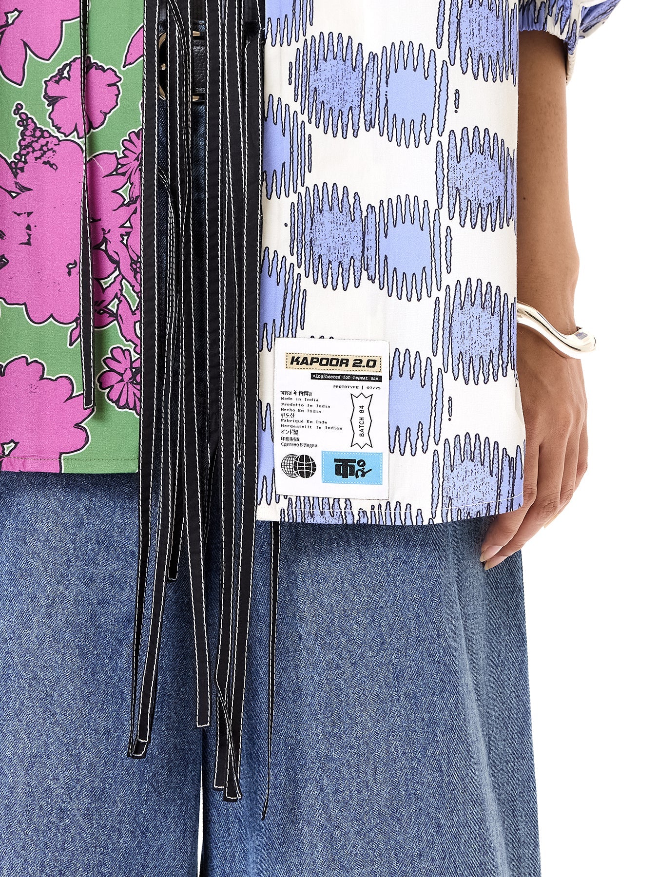 Wing Split Tie-up Shirt