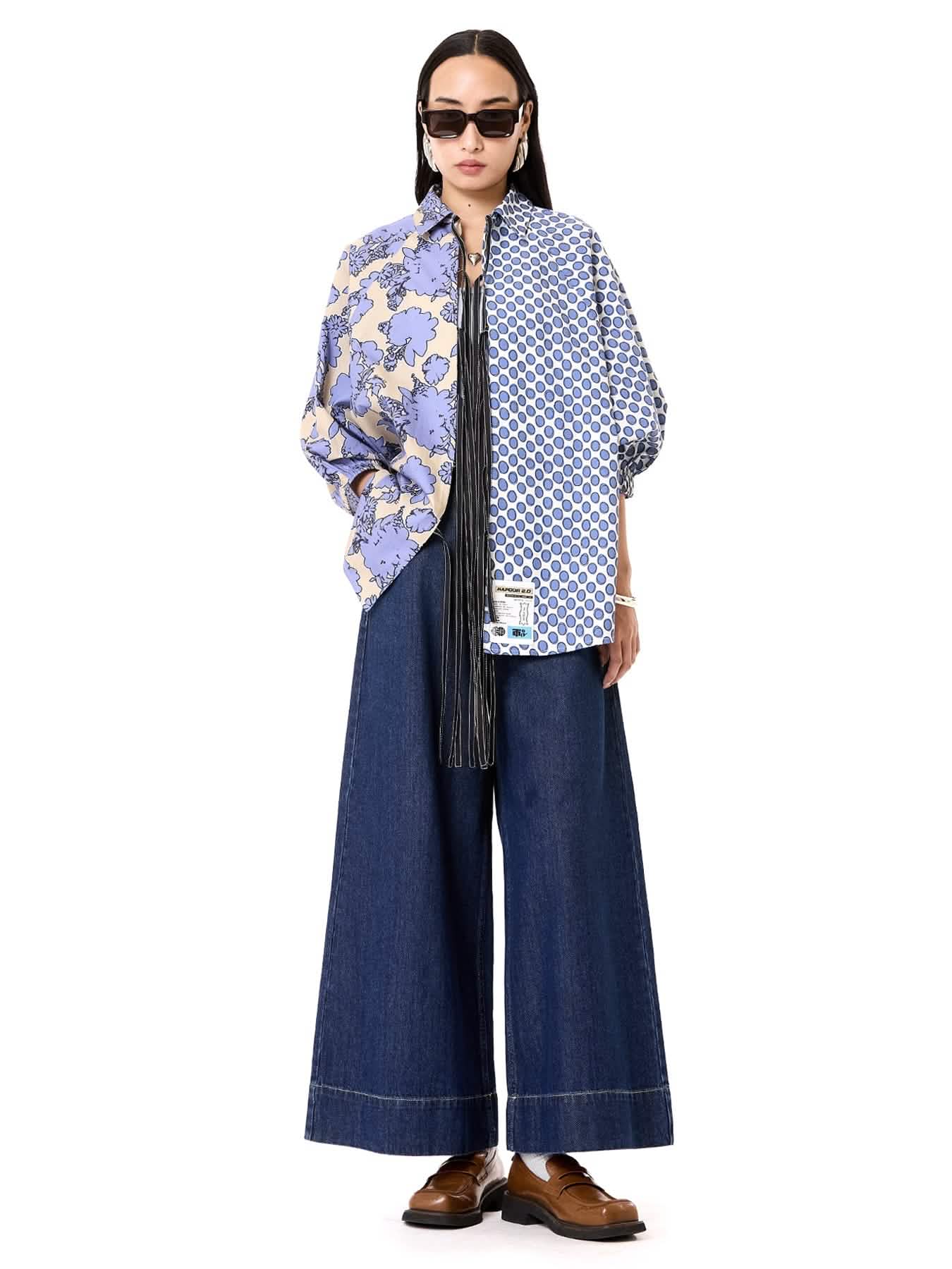Wing Split Tie-up Shirt