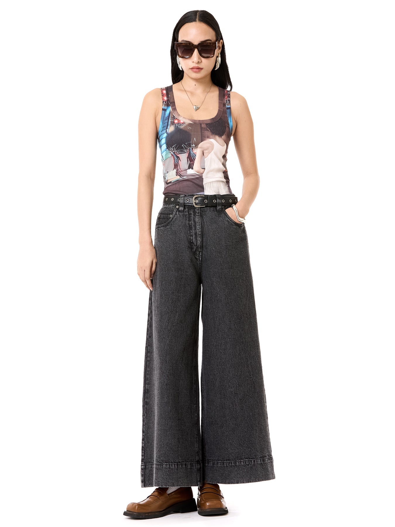 The Visitor' Ribbed Tank