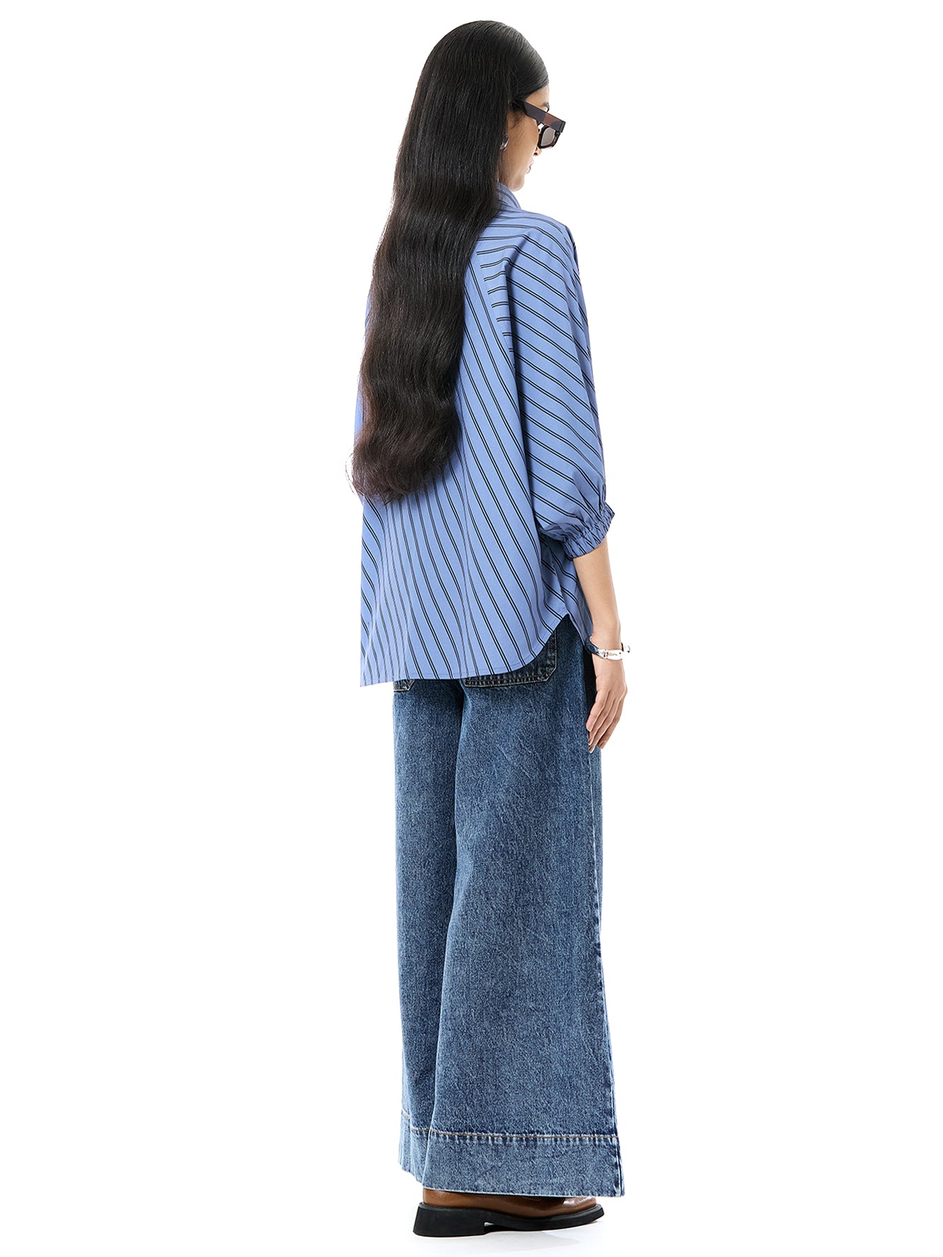 Striper Embroidered Wing Shirt