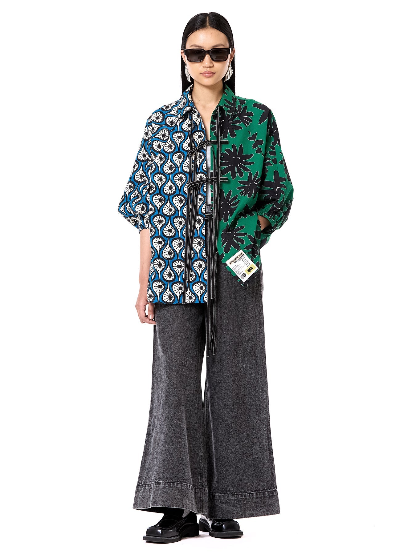 Wing Split Tie-up Shirt