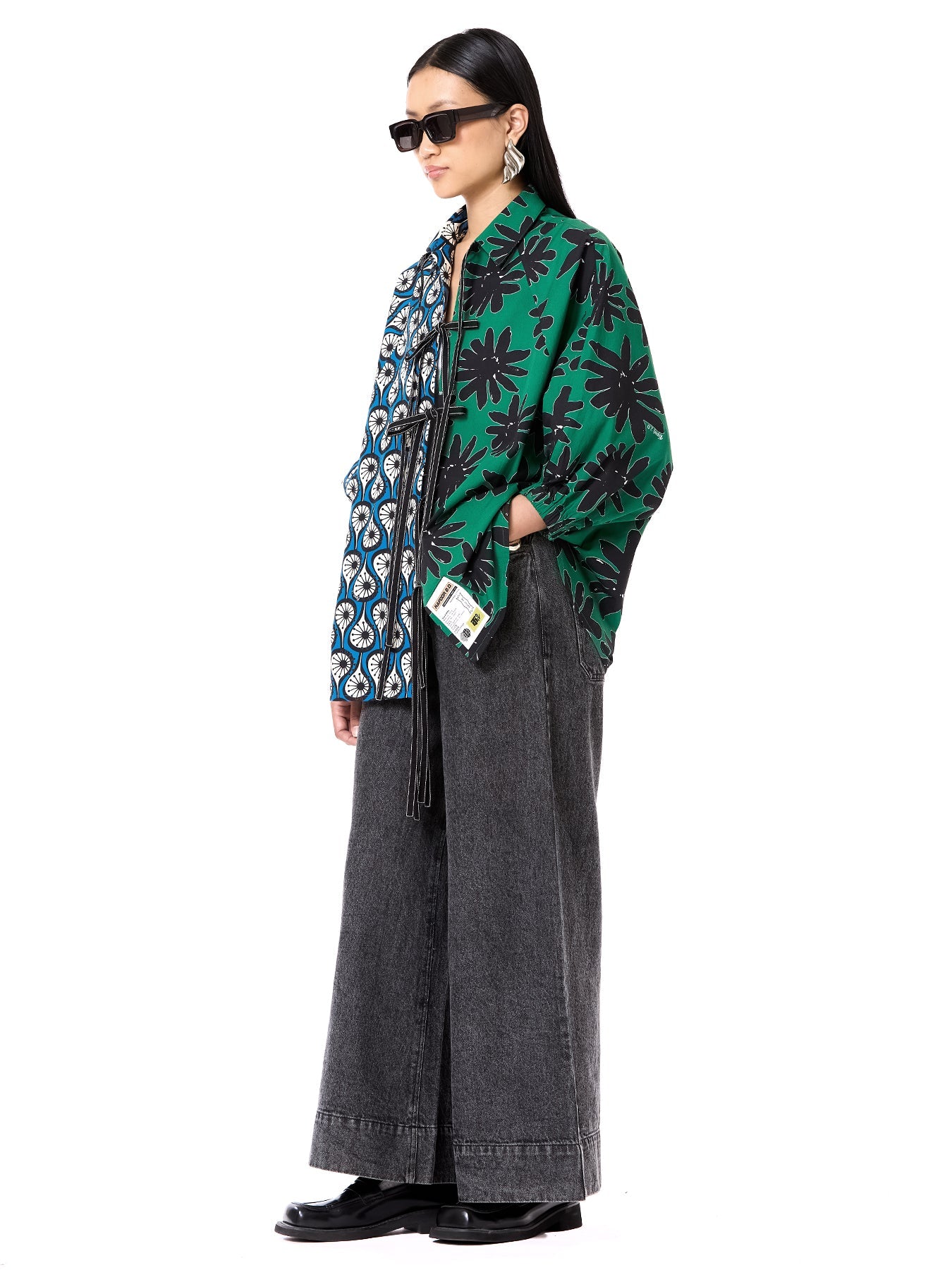 Wing Split Tie-up Shirt