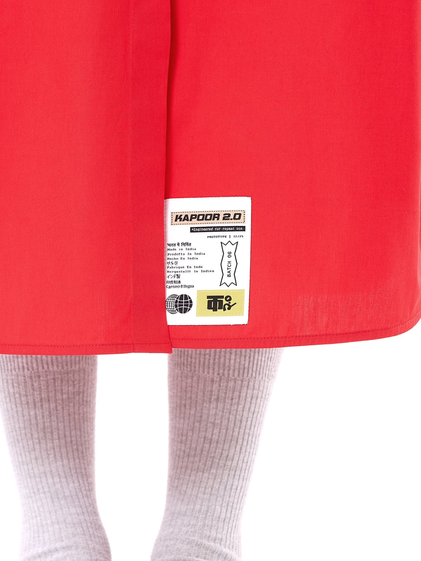 Embroidered Wing Shirt Dress