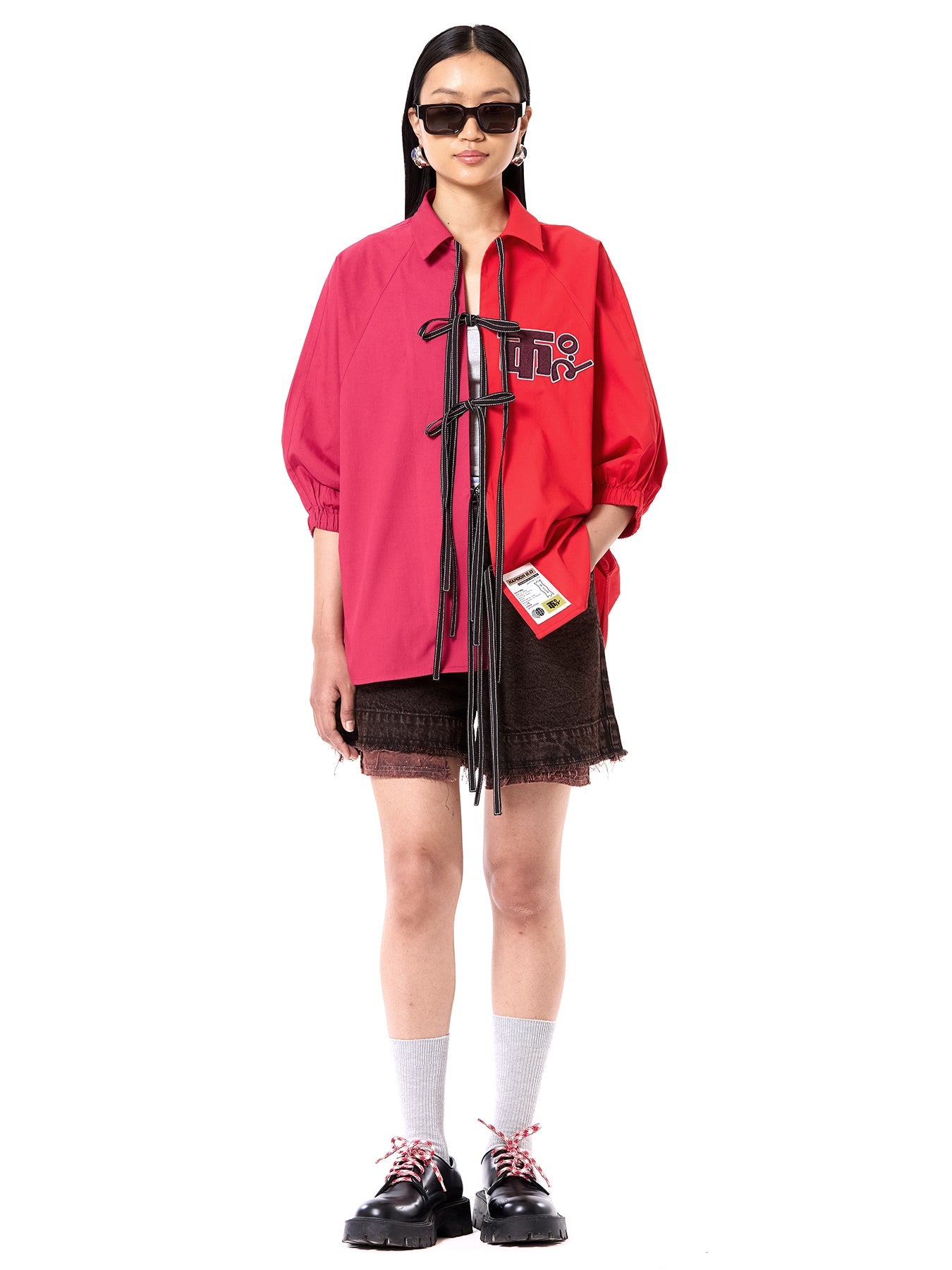 Logo Wing Tie-up Shirt