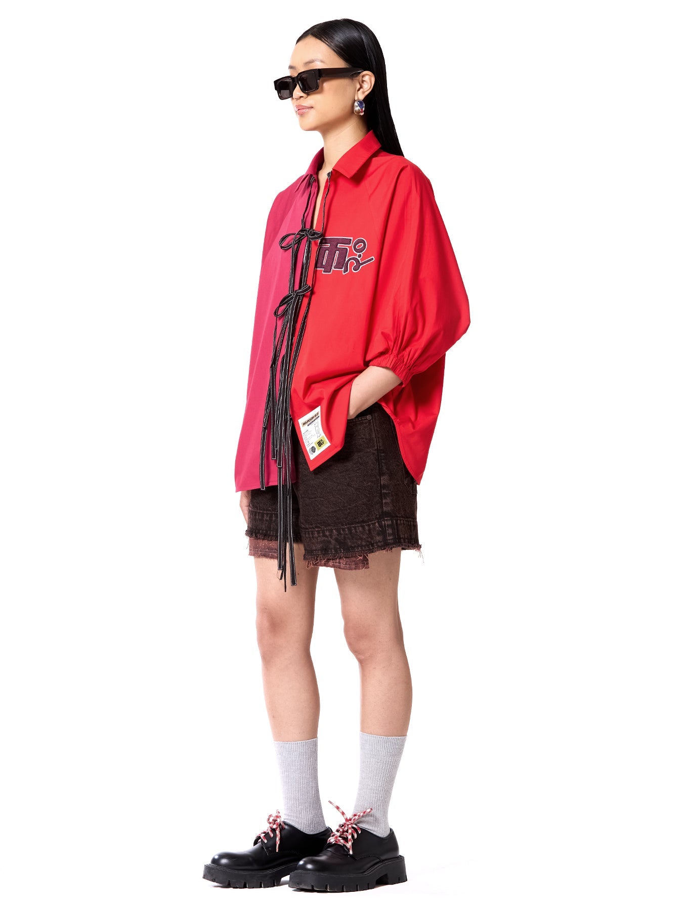 Logo Wing Tie-up Shirt