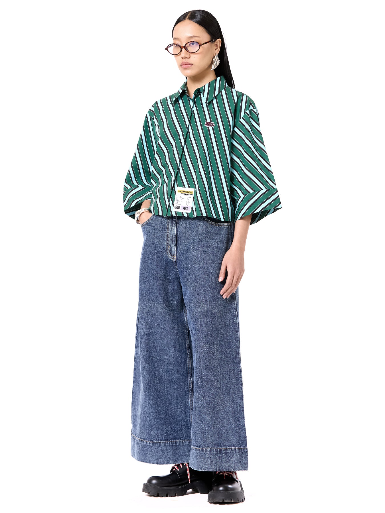 Oversized Cropped Shirt