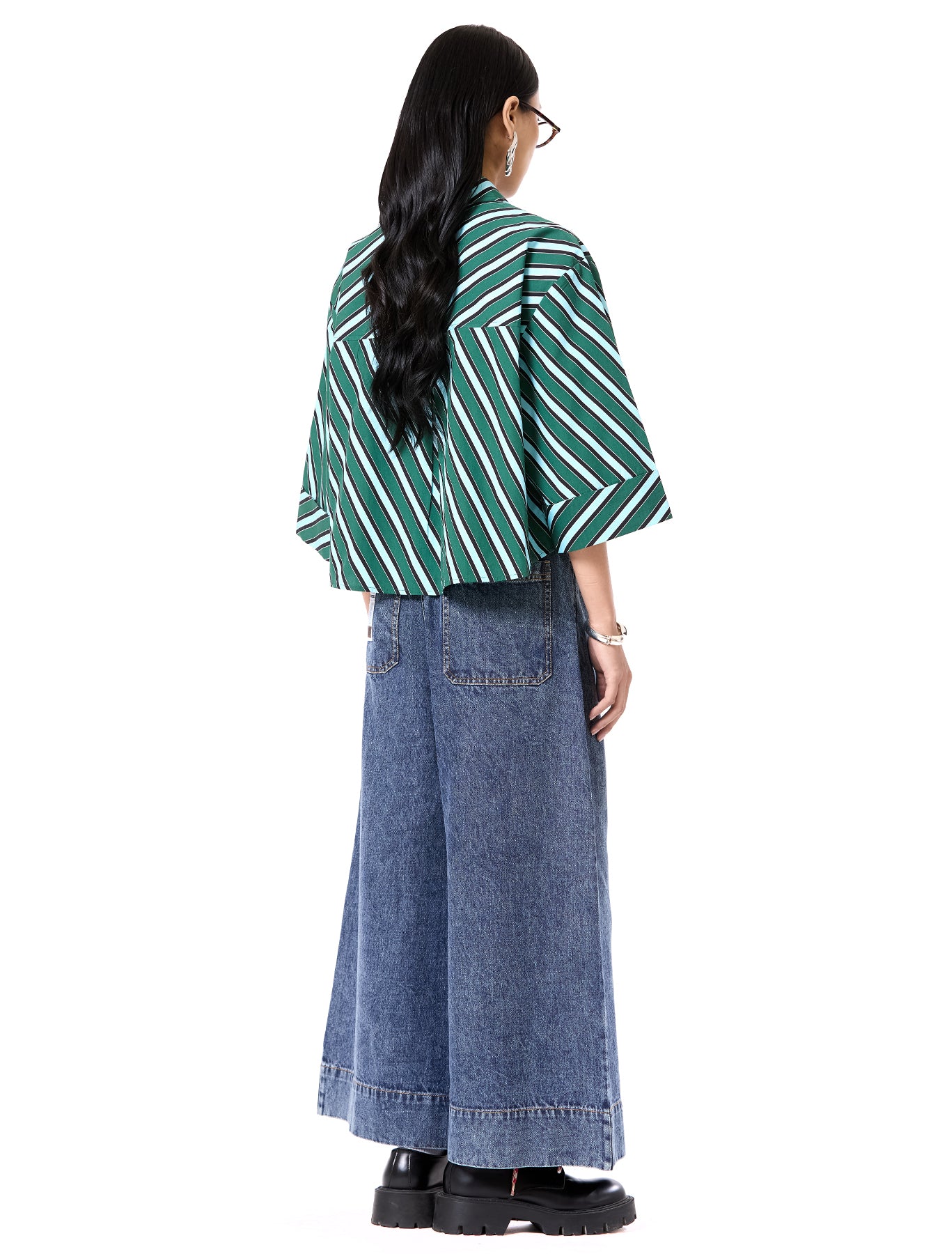 Oversized Cropped Shirt