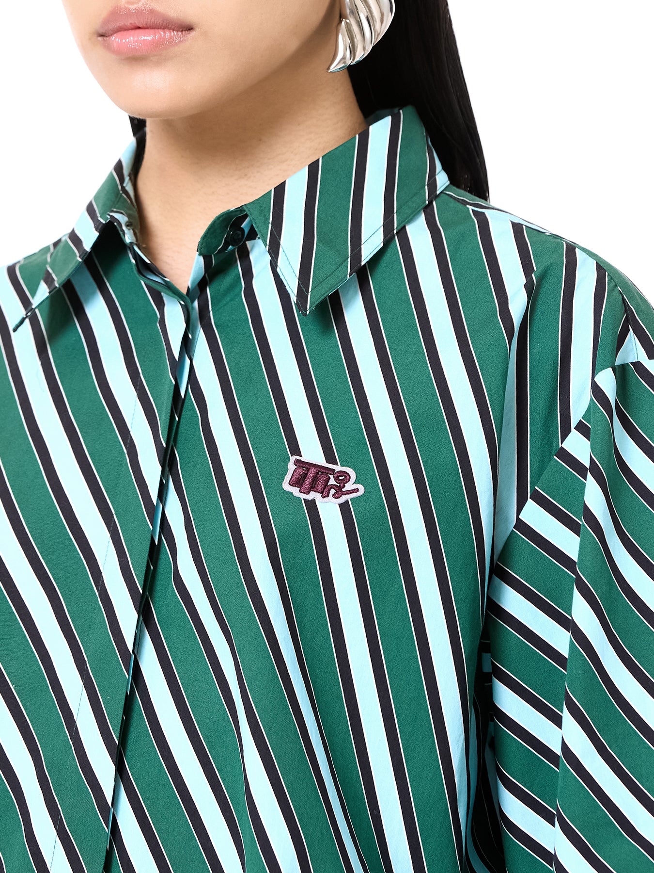 Oversized Cropped Shirt