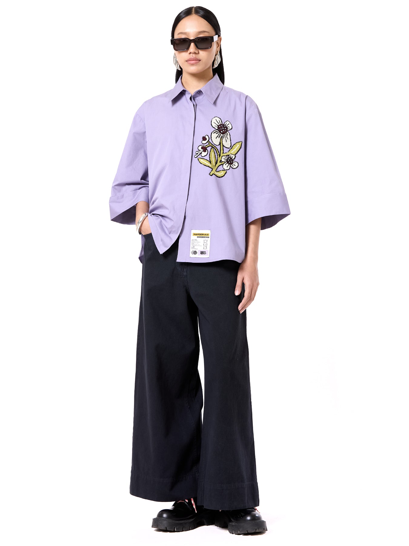 Embroidered Oversize shirt