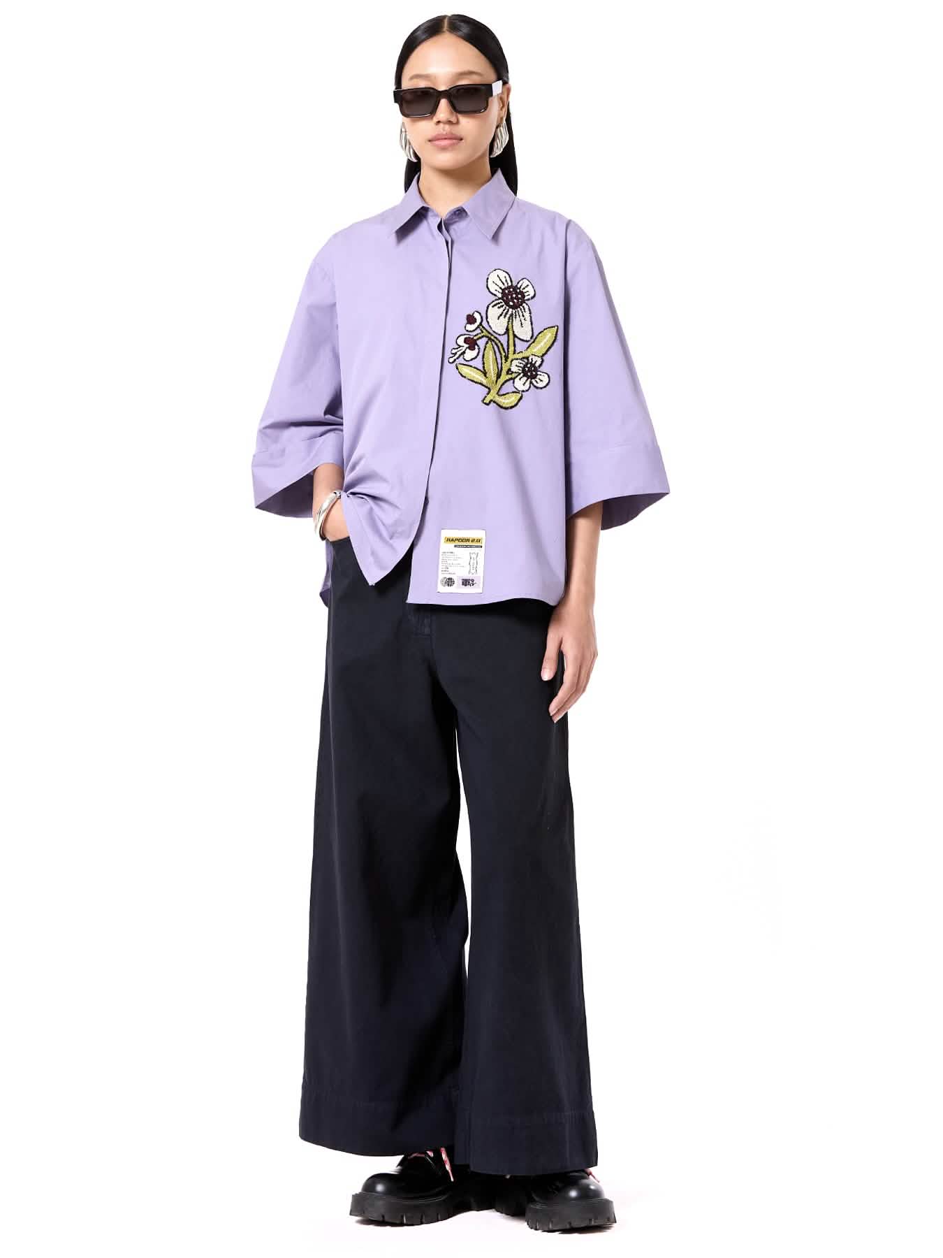 Embroidered Oversize shirt