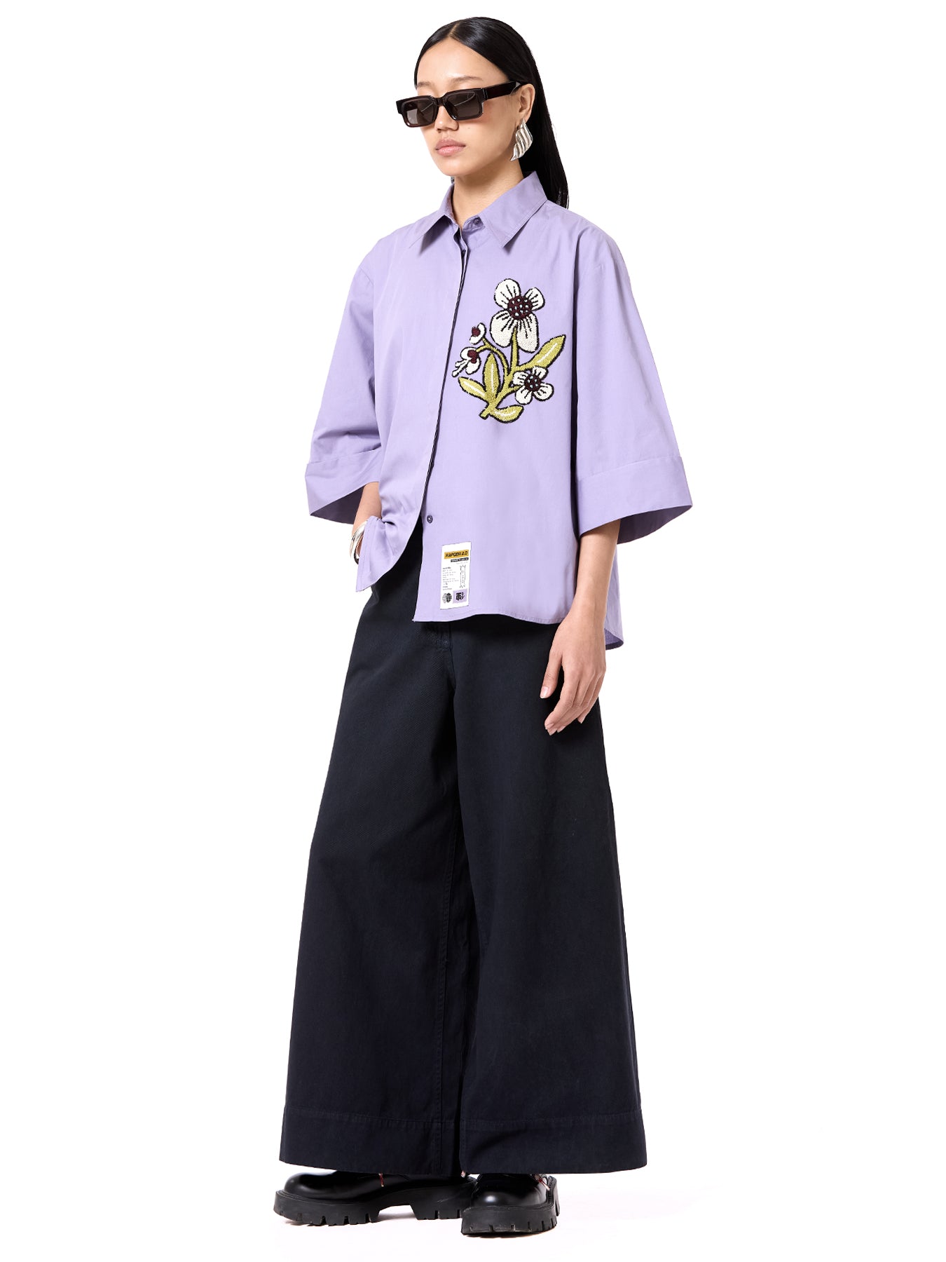 Embroidered Oversize shirt