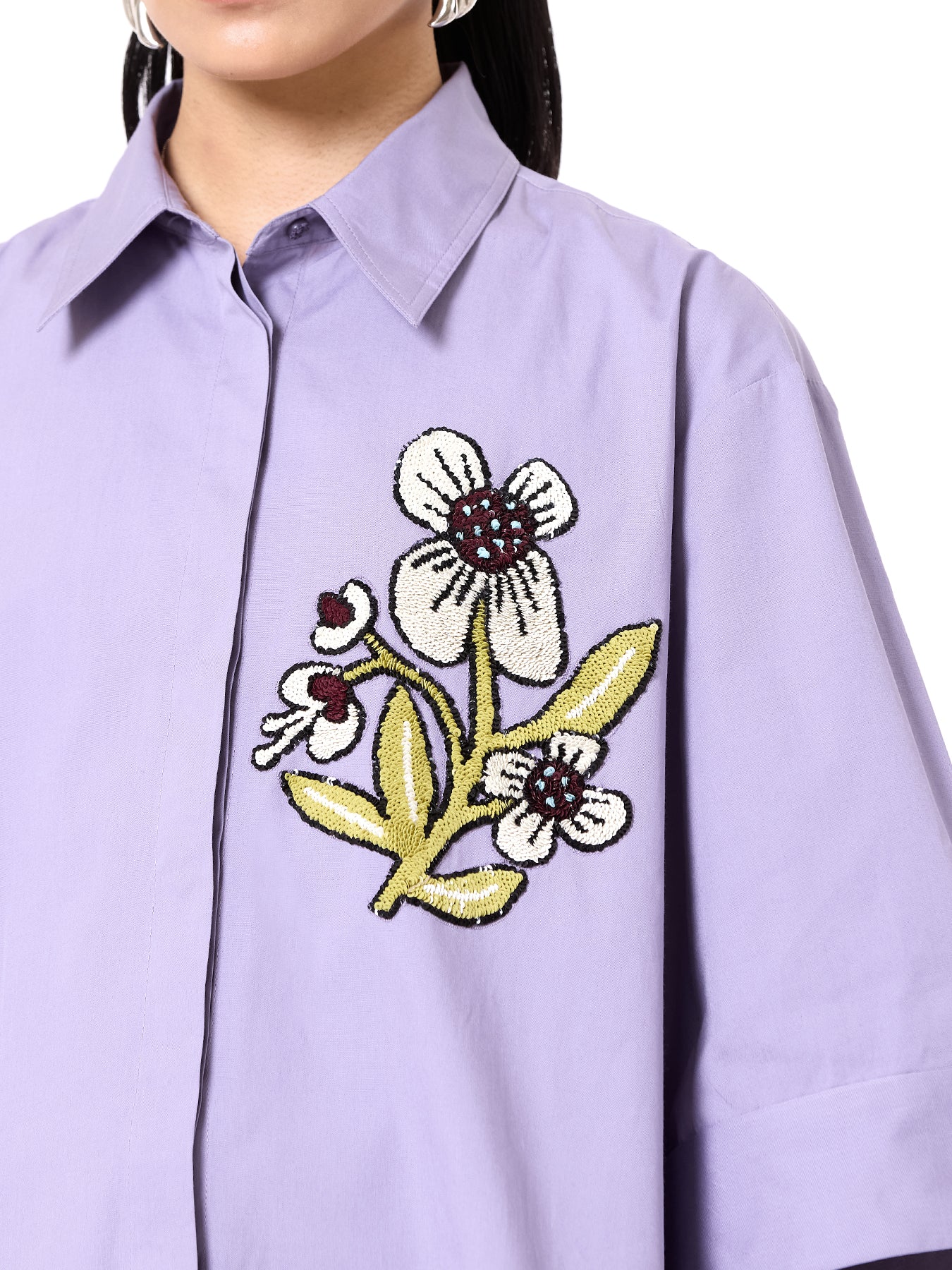 Embroidered Oversize shirt
