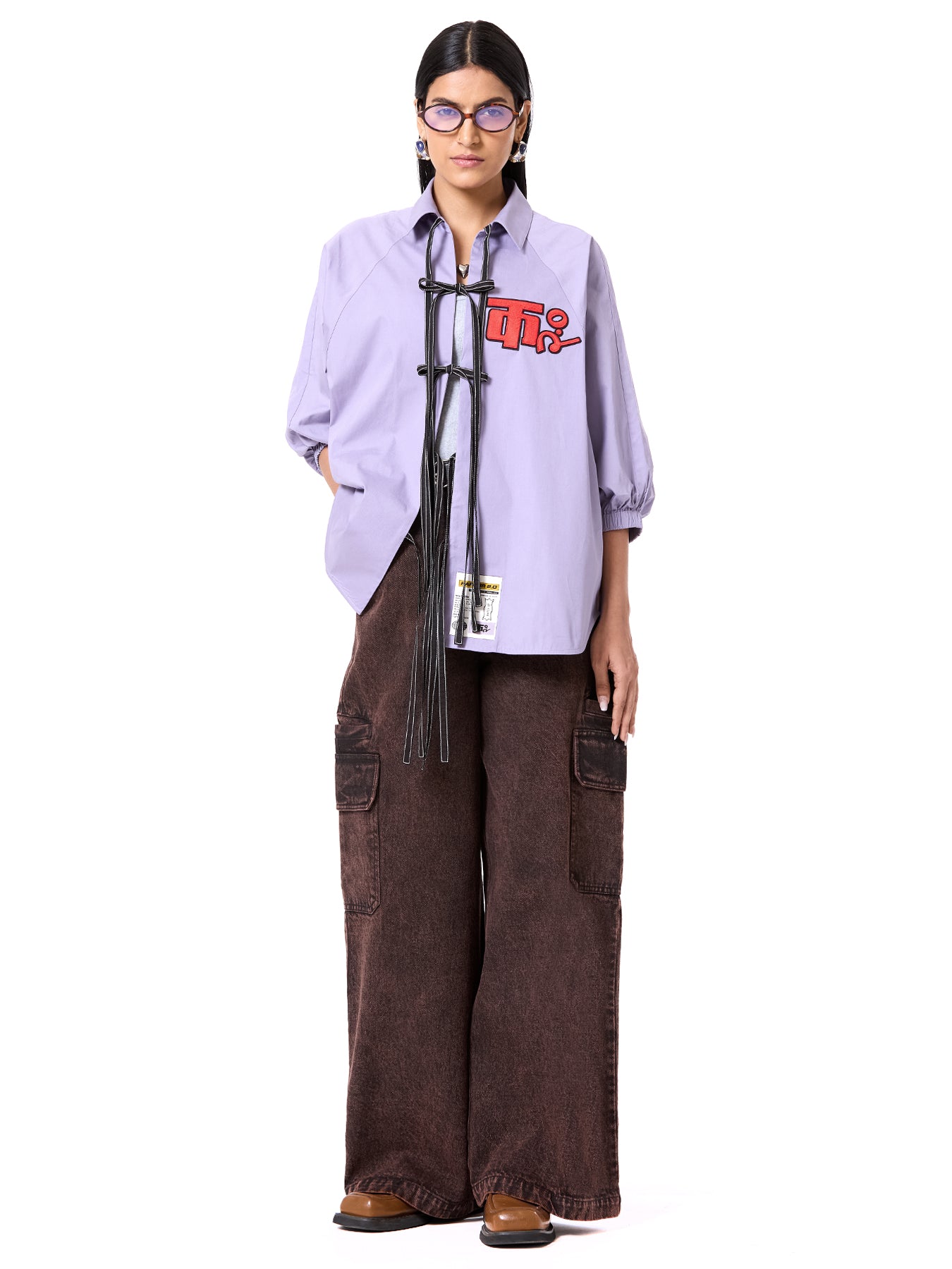 Logo Wing Tie-up Shirt