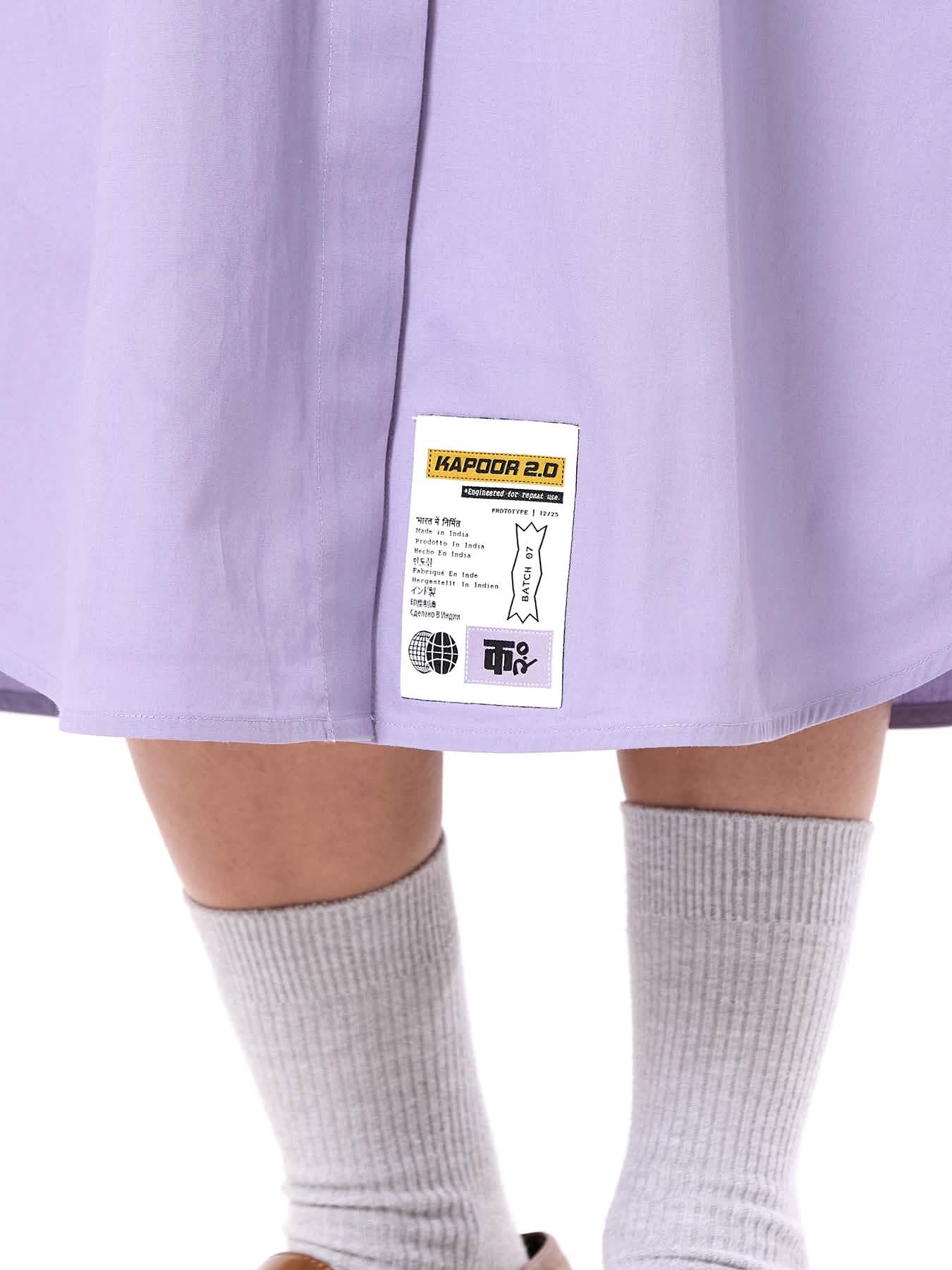 Embroidered Wing Shirt Dress