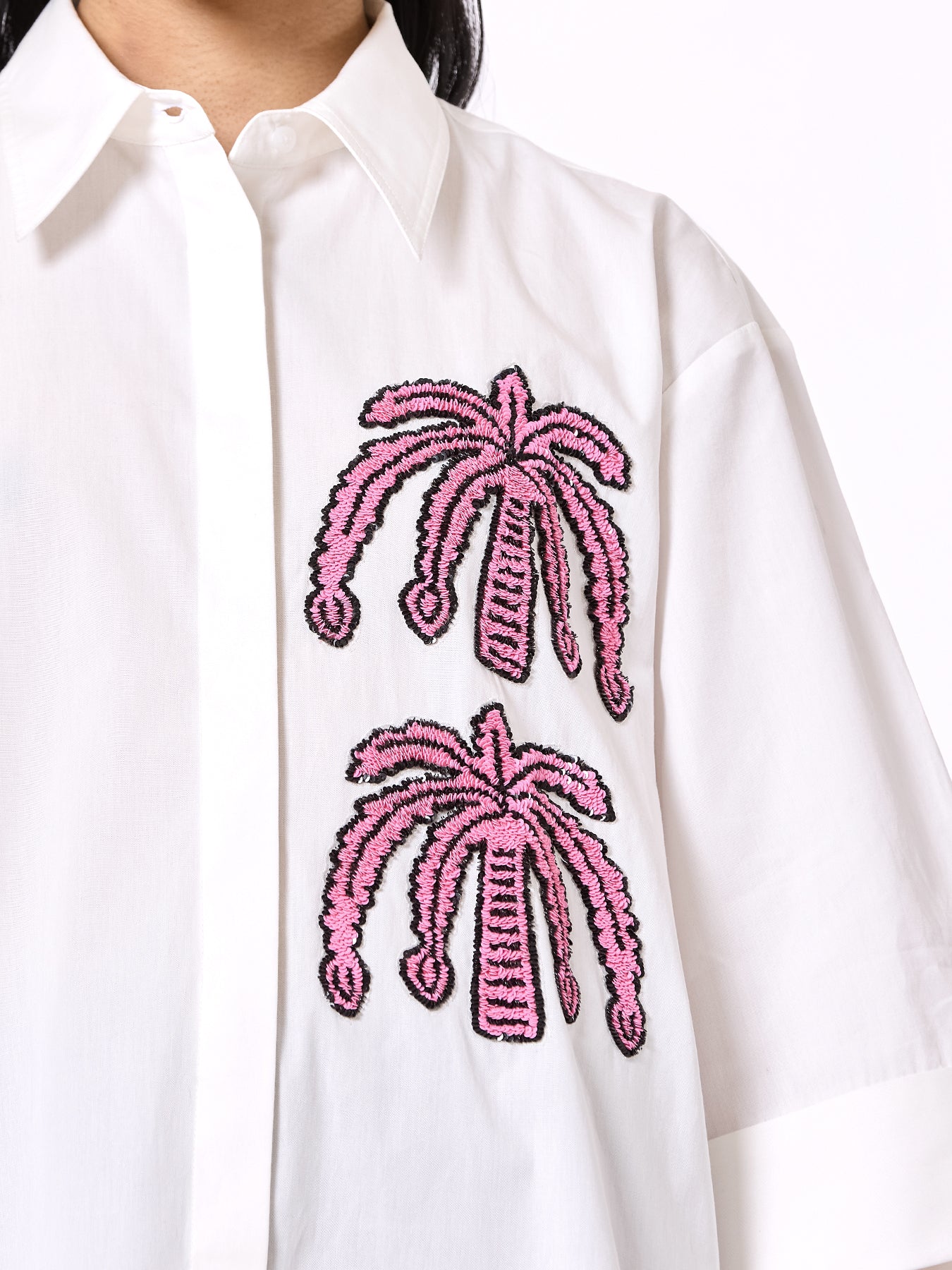 Embroidered Oversize Shirt