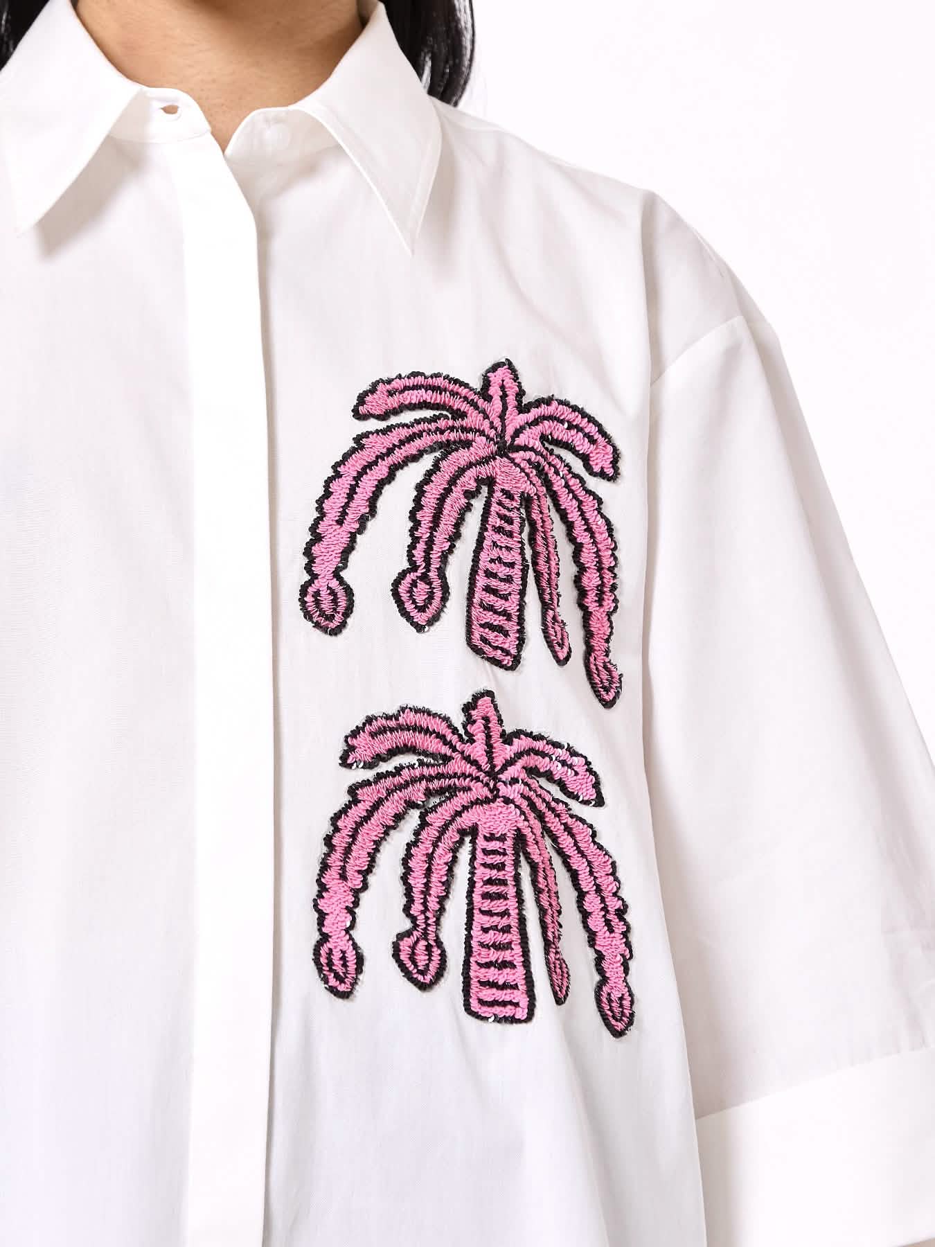 Embroidered Oversize Shirt