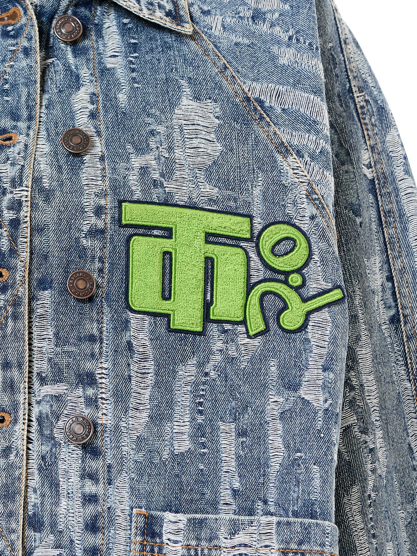 Logo Denim Shacket