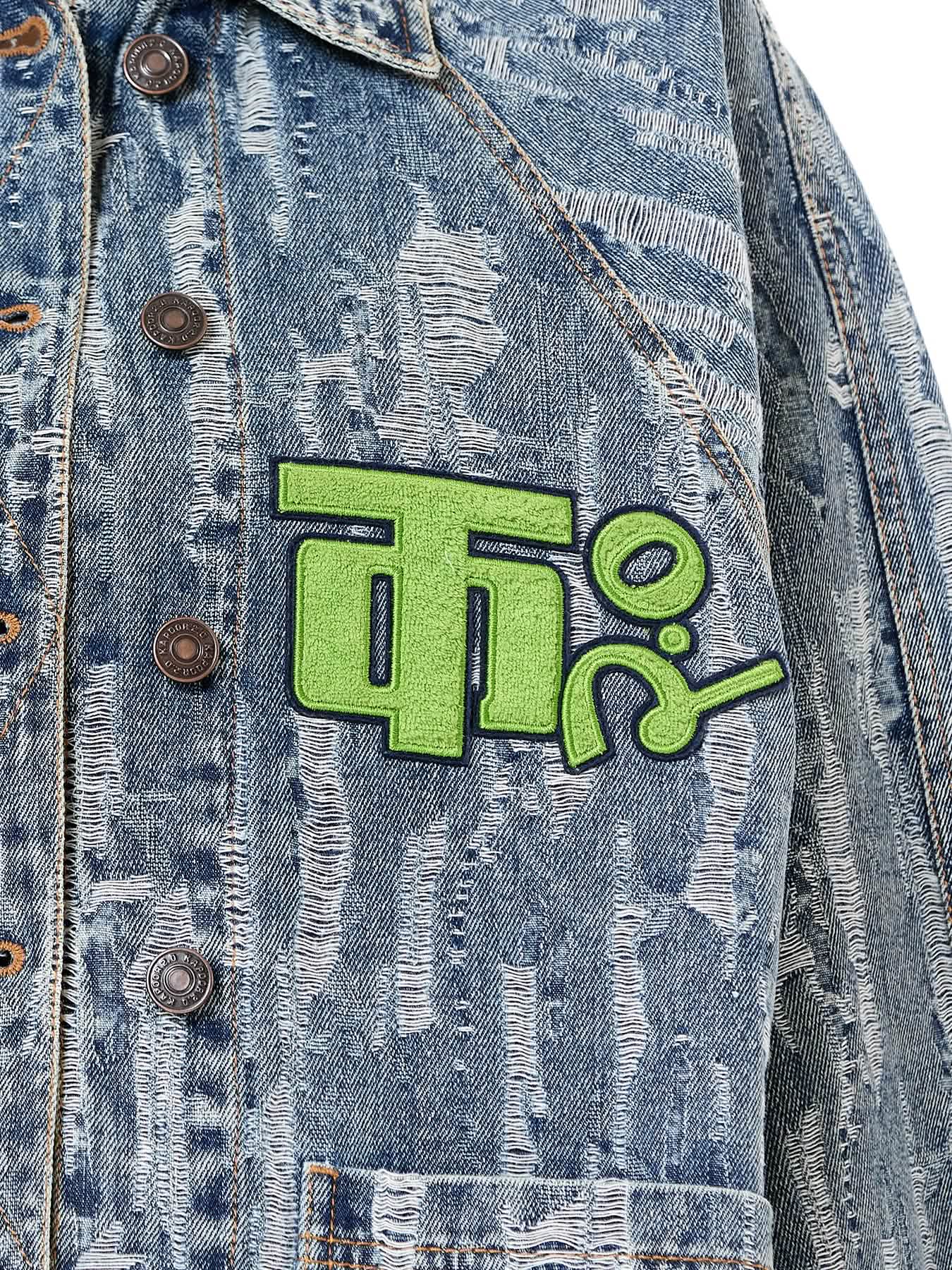 Logo Denim Shacket