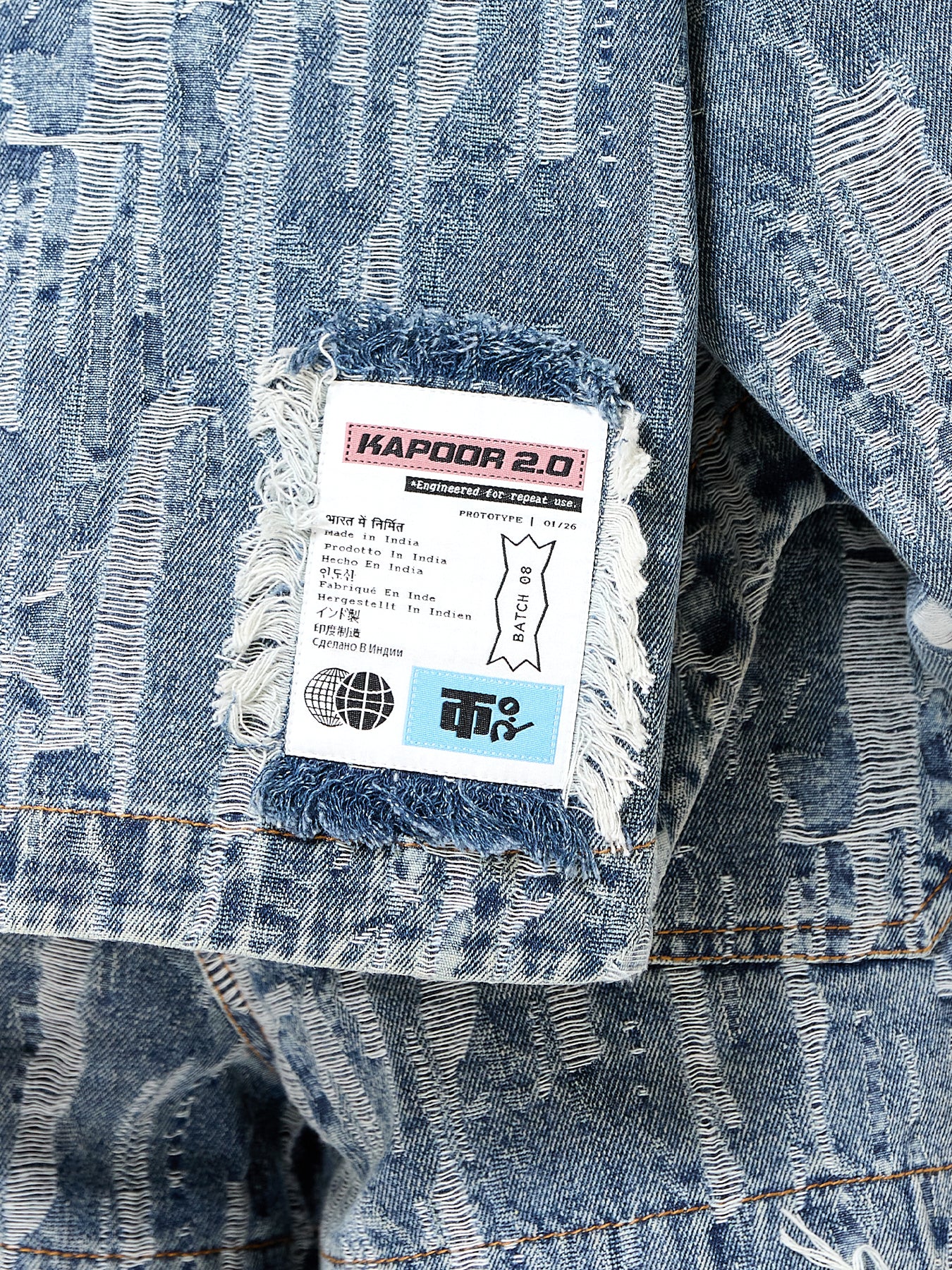Logo Denim Shacket