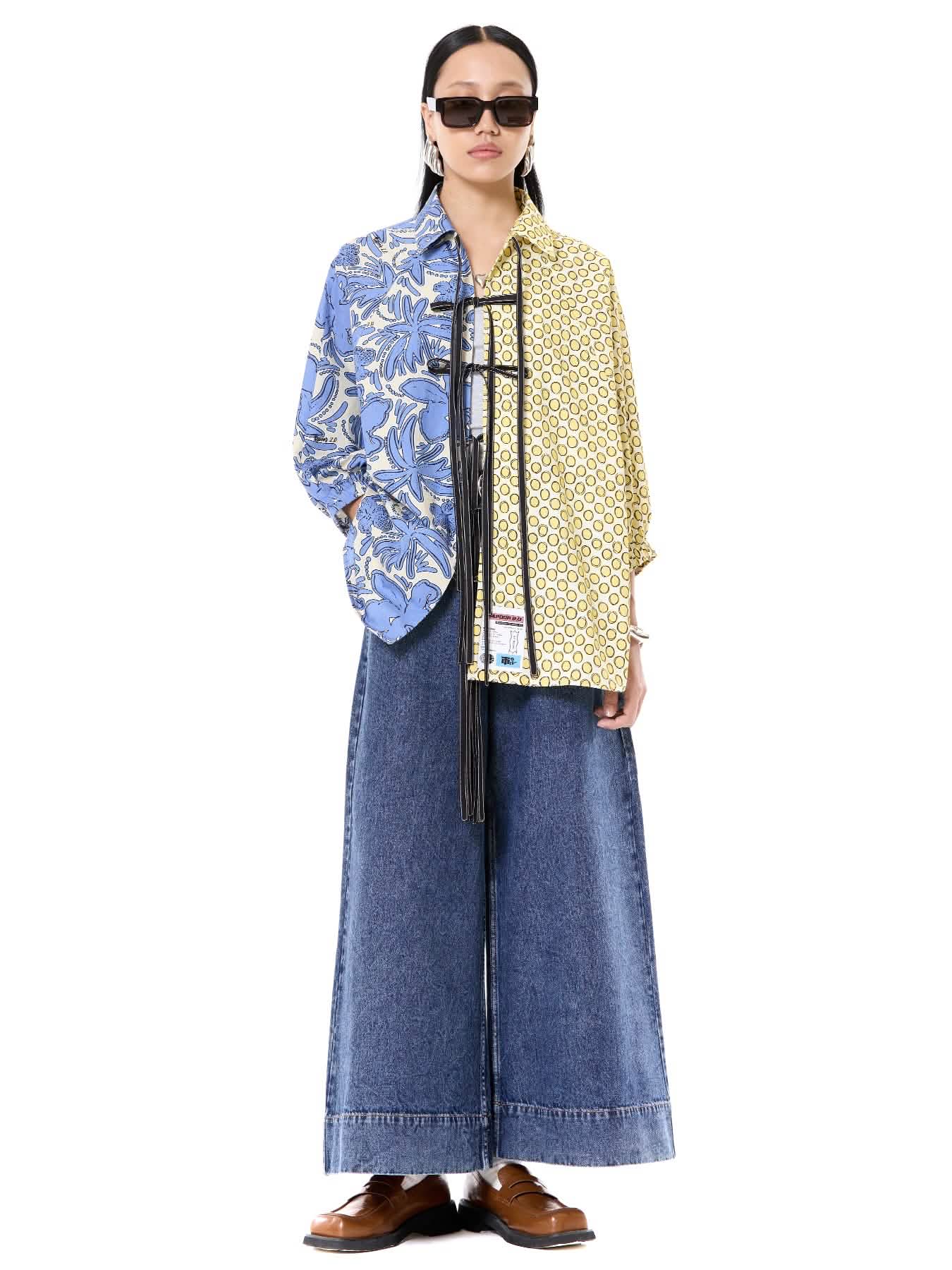 Wing Split Tie-up Shirt