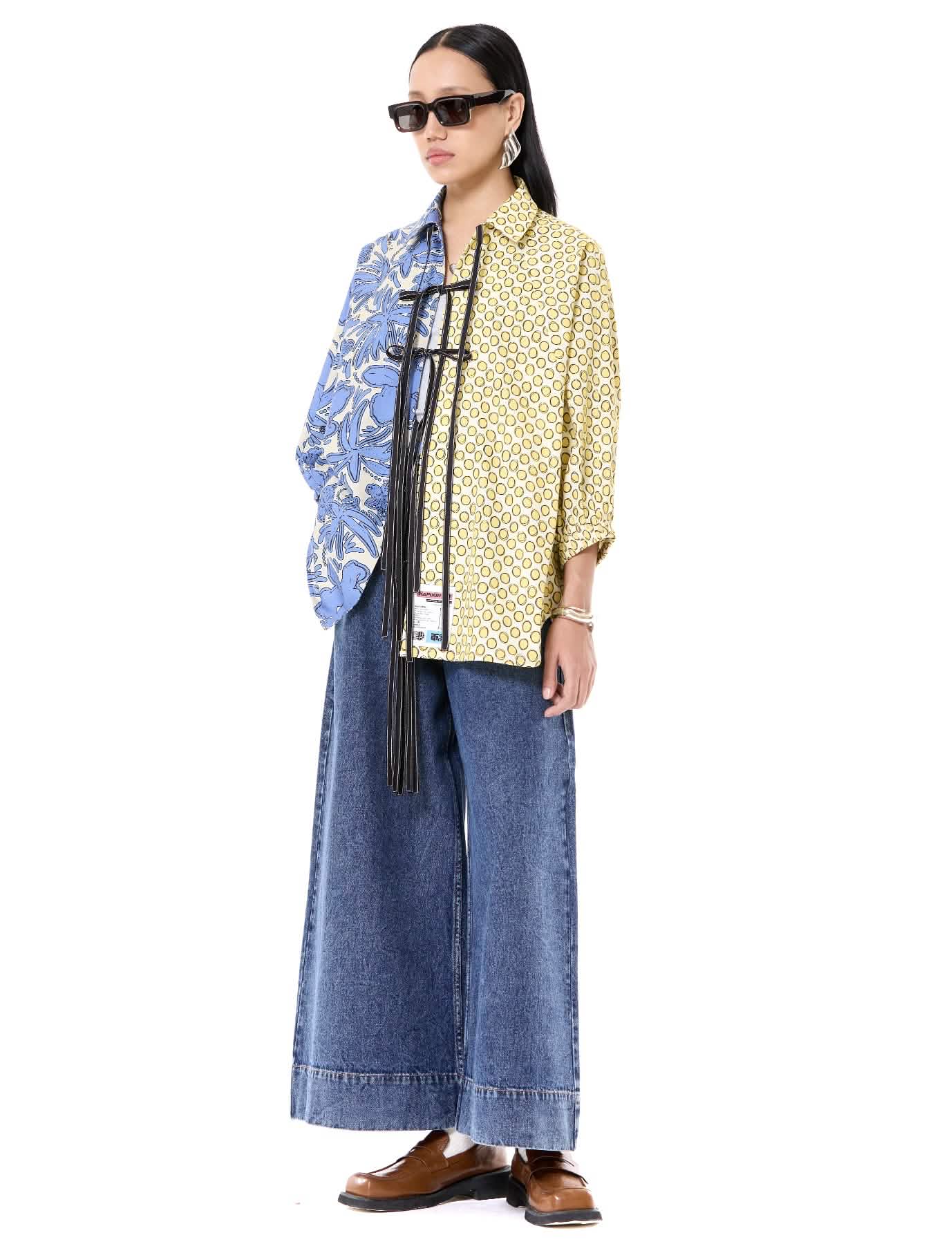 Wing Split Tie-up Shirt