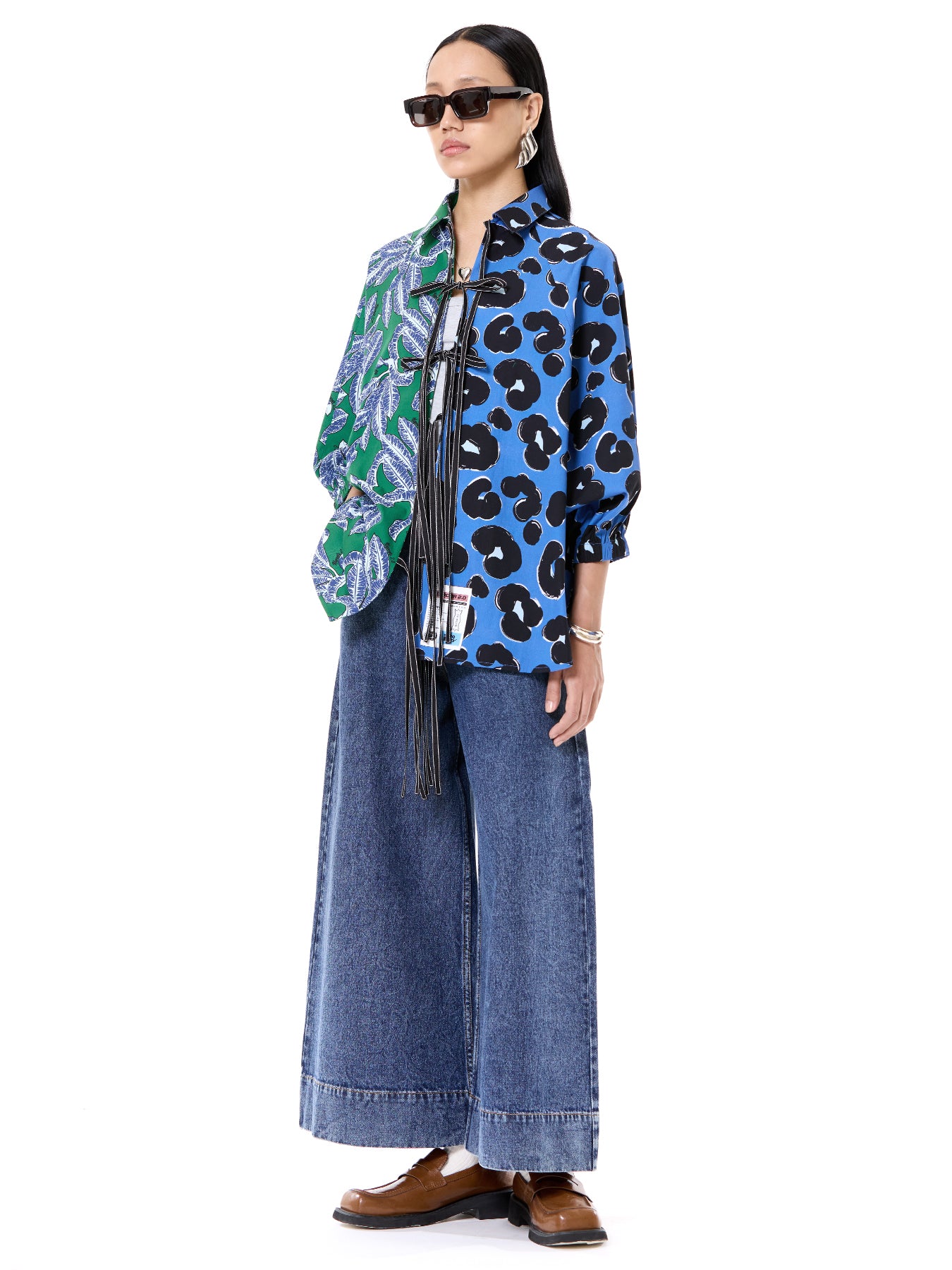 Wing Split Tie-up Shirt