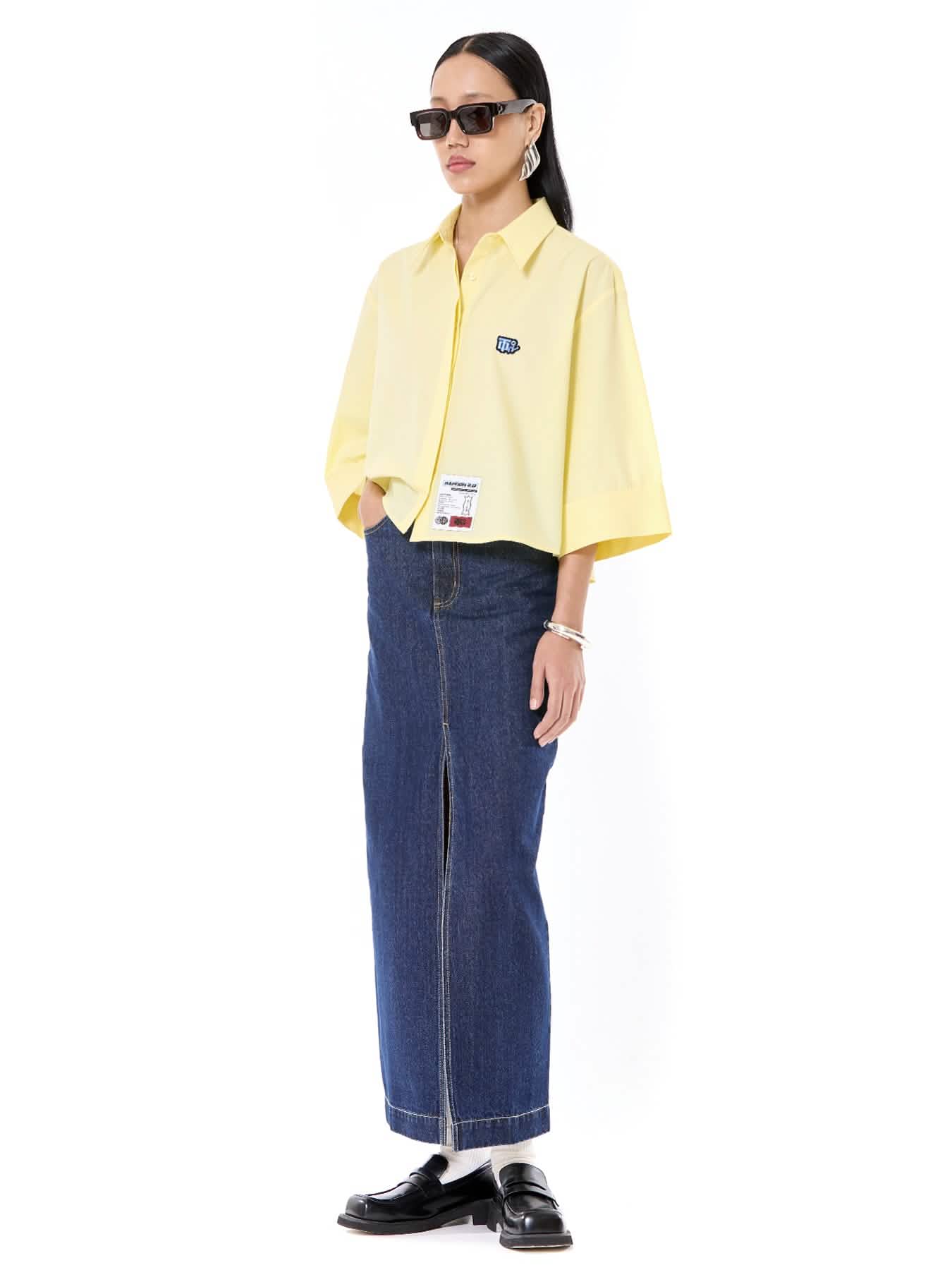 Oversized Cropped Shirt