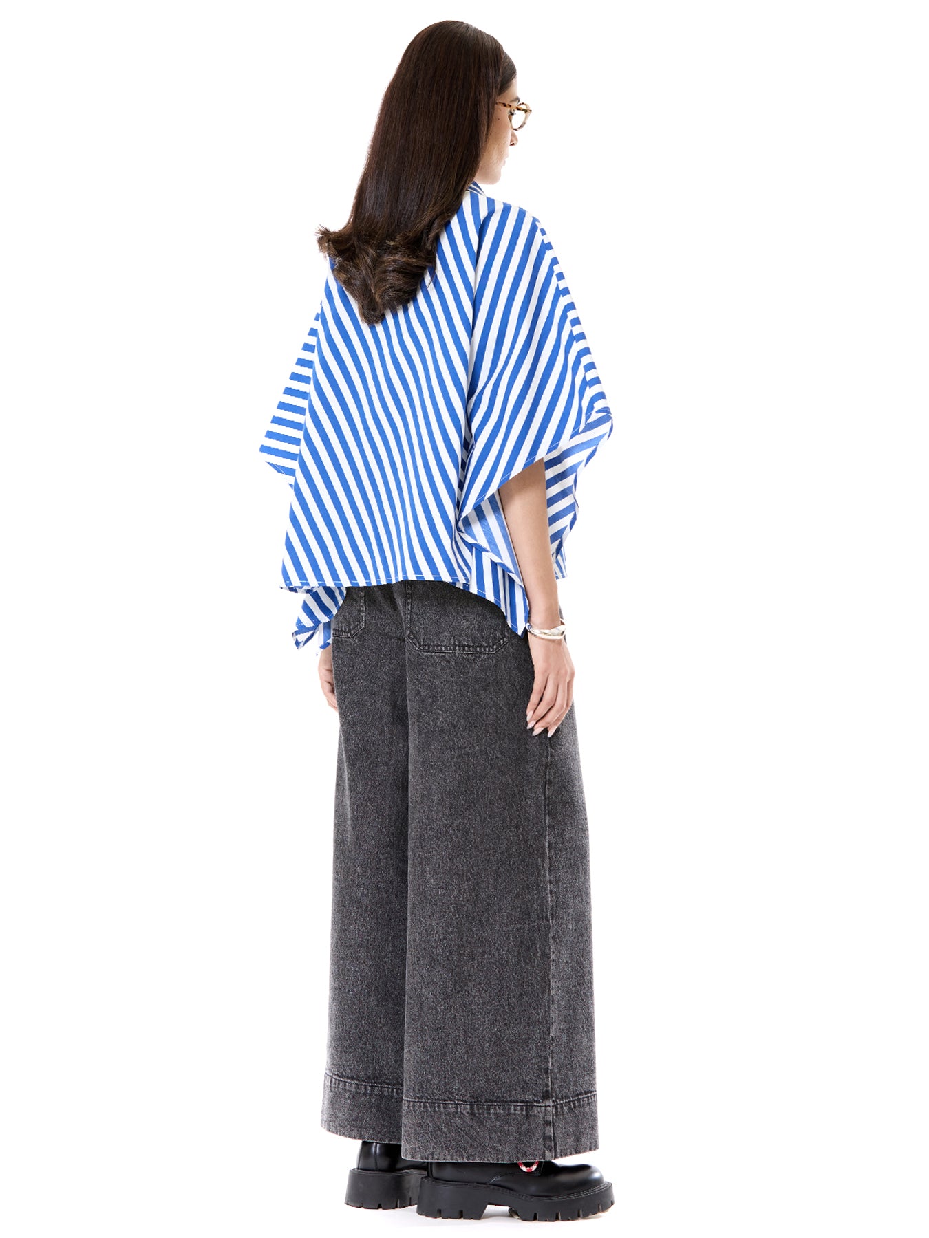Embroidered Kaftan Tie-up Shirt