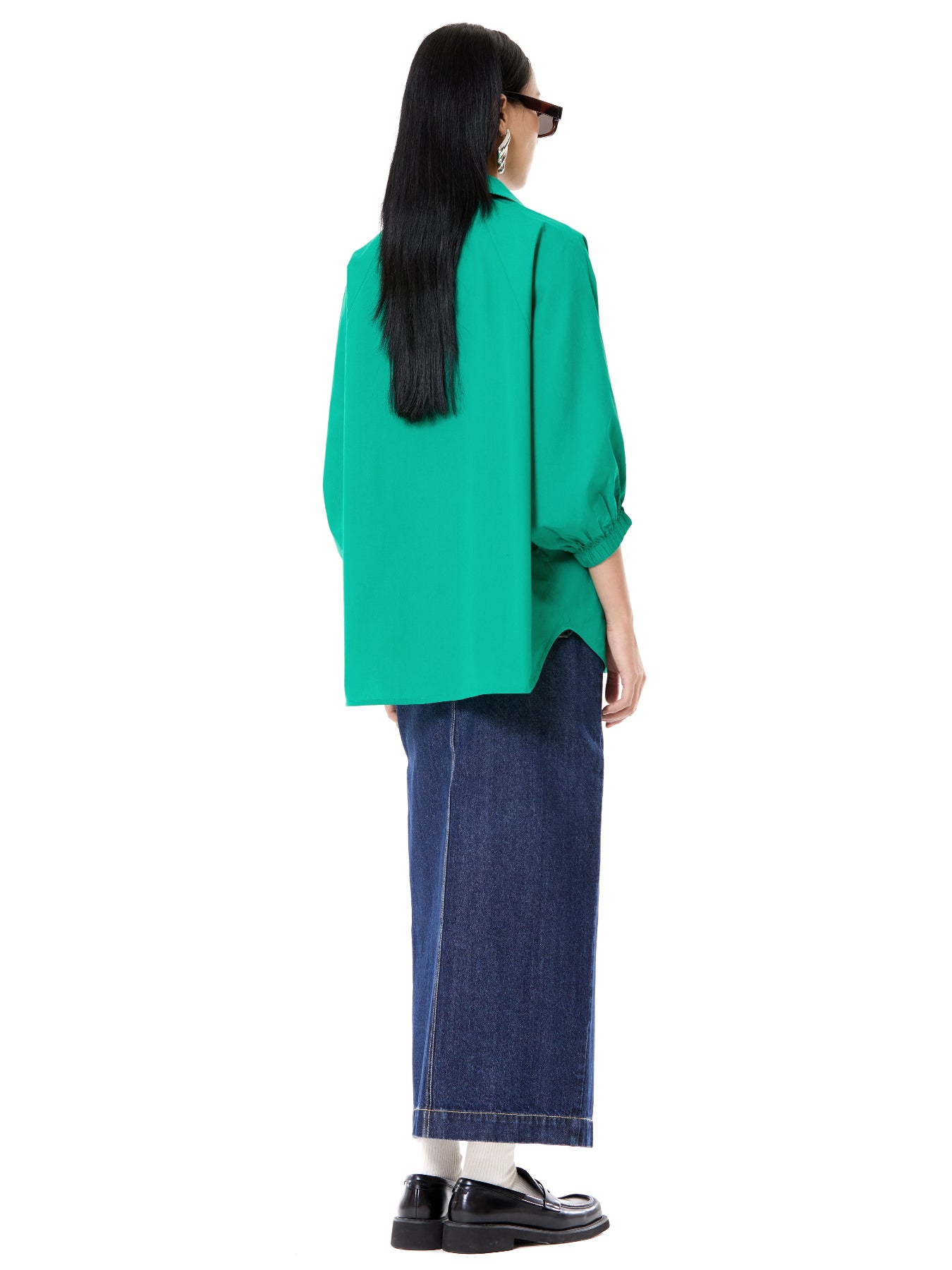 Embroidered Wing Tie-up Shirt