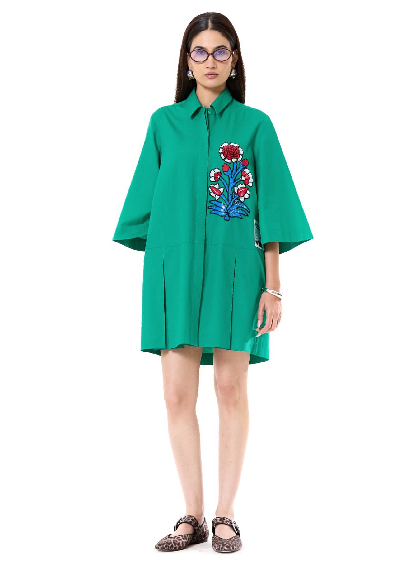 Embroidered Studio Dress