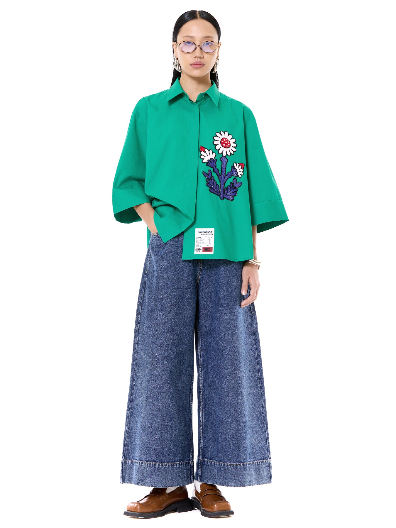 Embroidered Oversize Shirt
